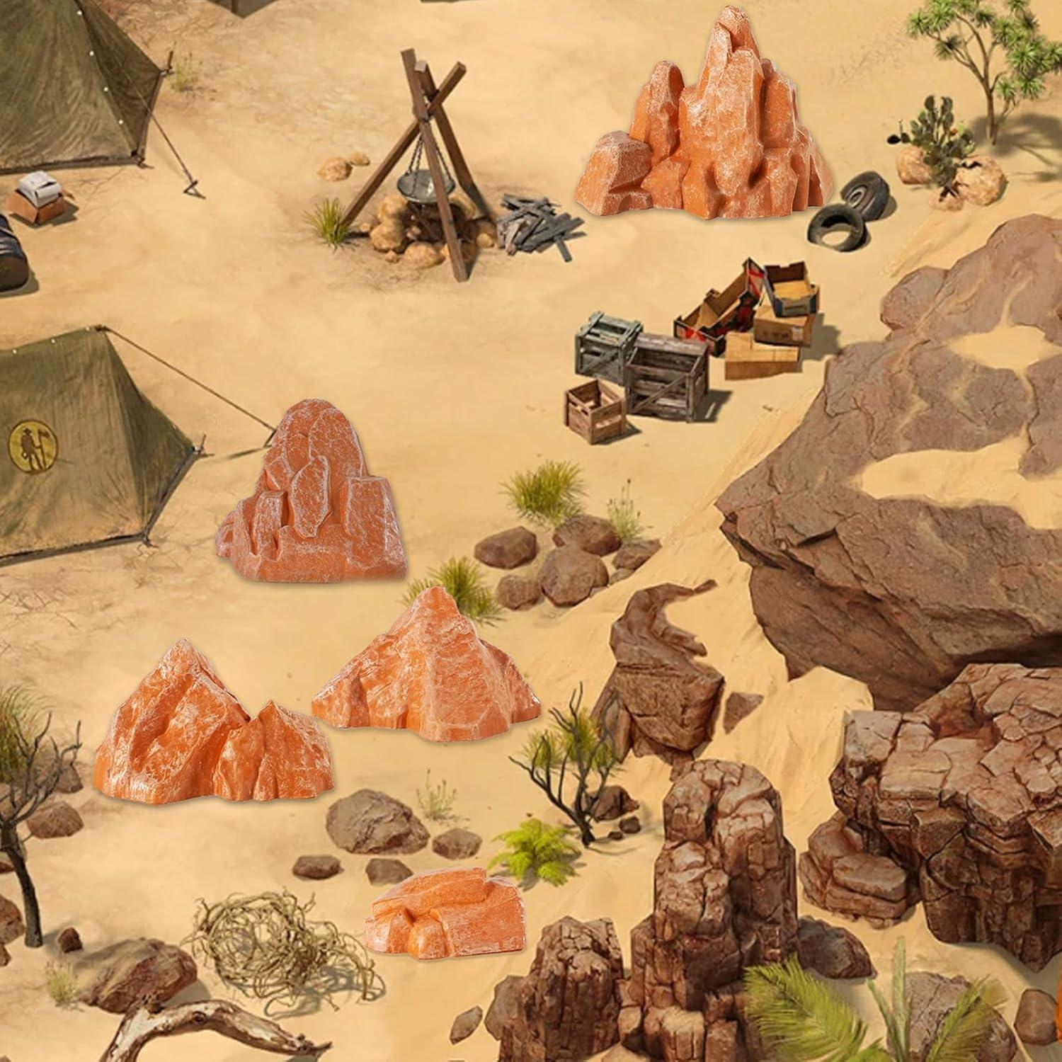 Warmtree 10 Pcs Rocas de Diorama de Simulación en Miniatura