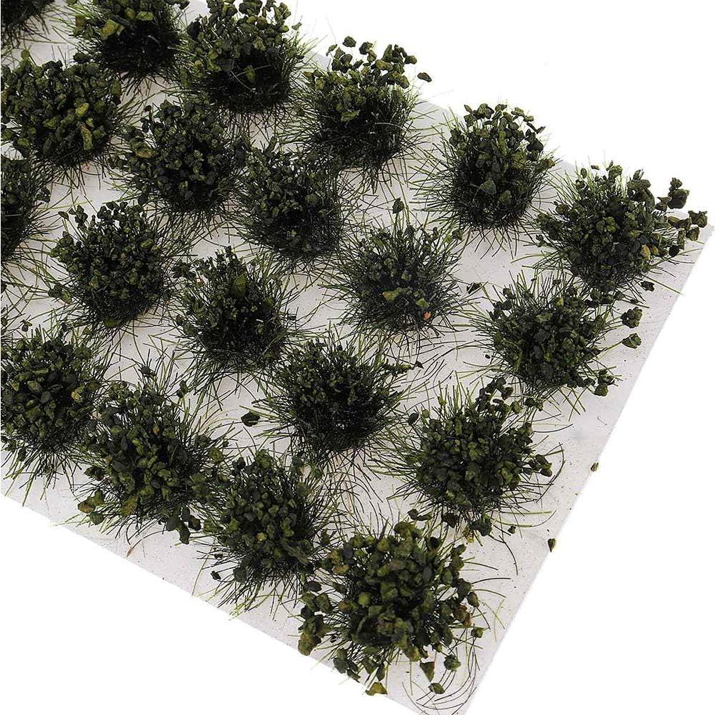 Kit 28 Pcs Arbustos Verdes Rizados Warmtree para Diorama