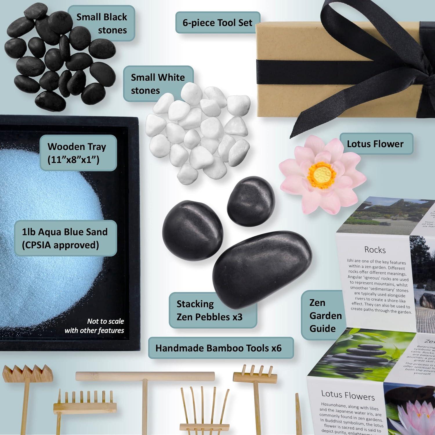 Jardín Zen Island Falls Home 28x20 cm Decoración Japonesa