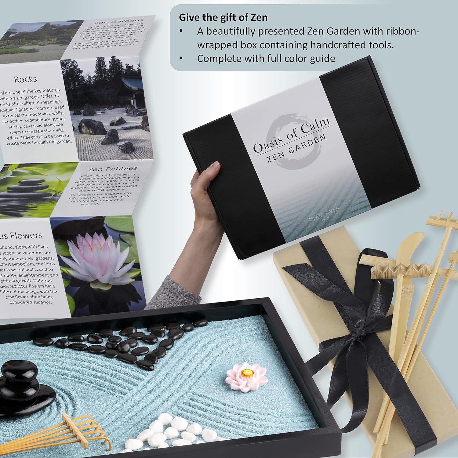 Jardín Zen Island Falls Home 28x20 cm Decoración Japonesa