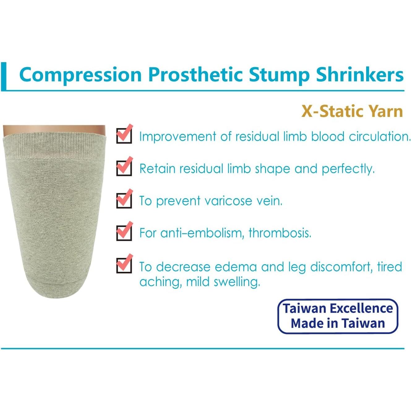 Reductores de Volumen Prostéticos X-Static S/M 35cm Compresión 15-20 mmHg