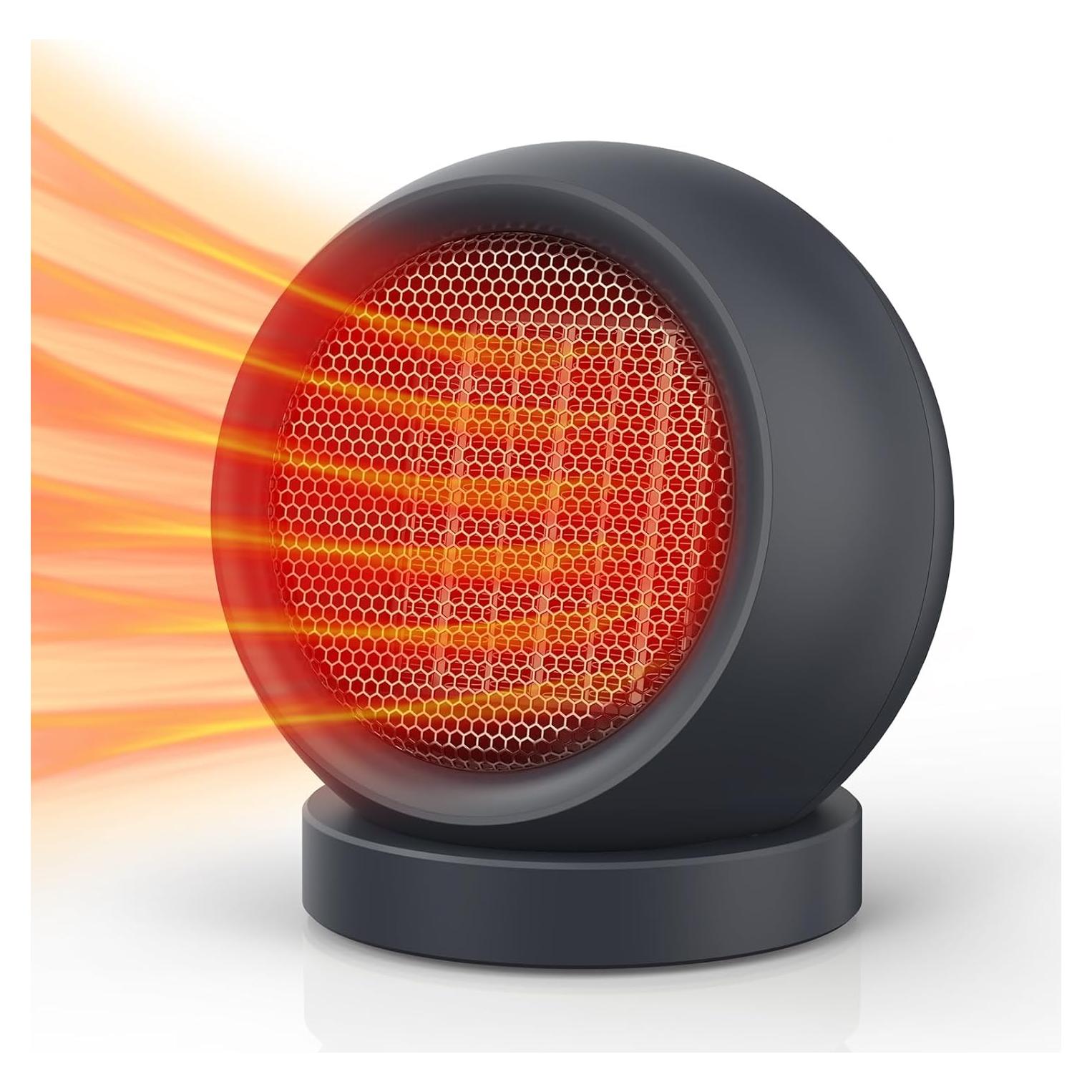 Calentador Eléctrico de Cerámica PTC Coolfor 0.61 kg Gris