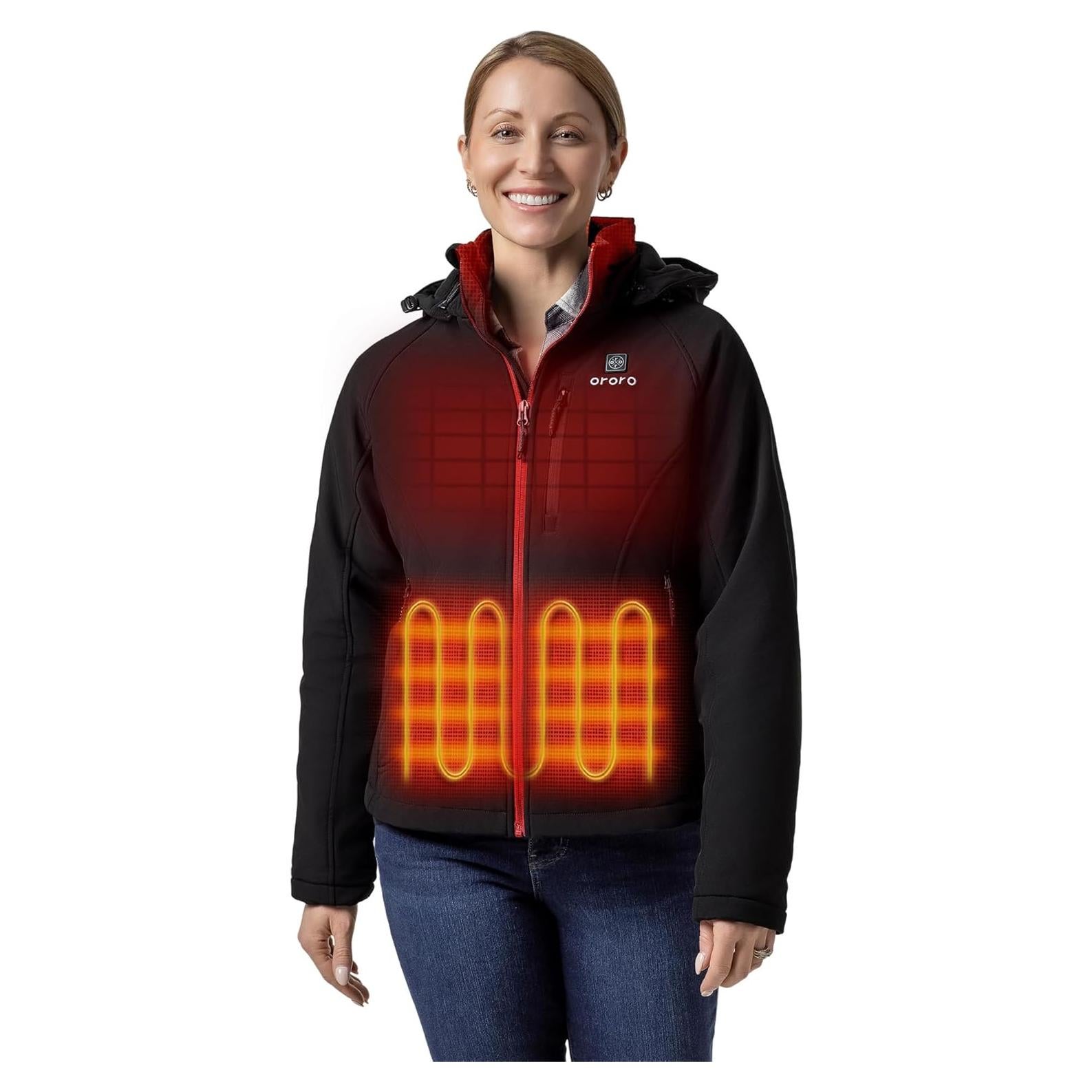 Chaqueta Térmica ORORO para Mujeres con 4 Zonas de Calor