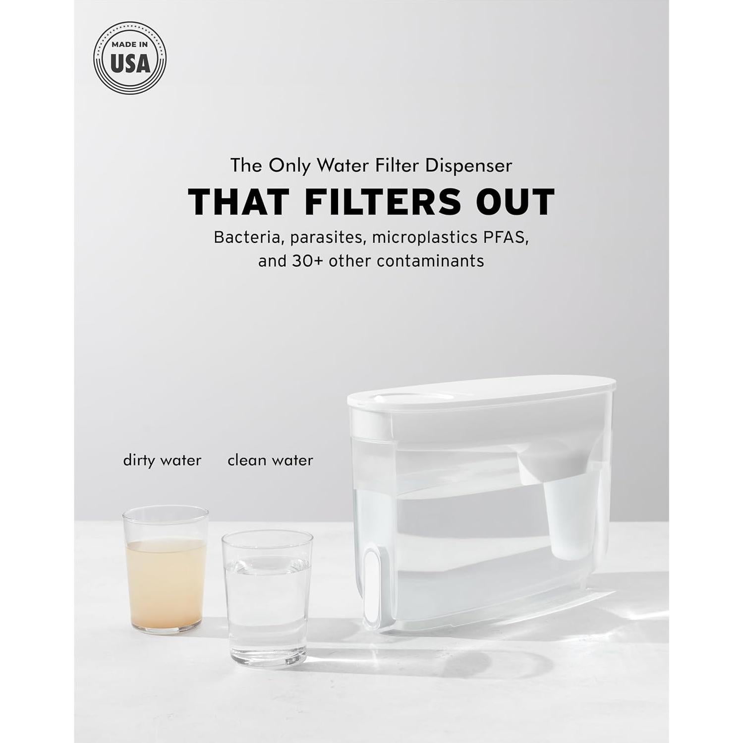 Dispensador de Filtro de Agua LifeStraw Home 18 Tazas Blanco