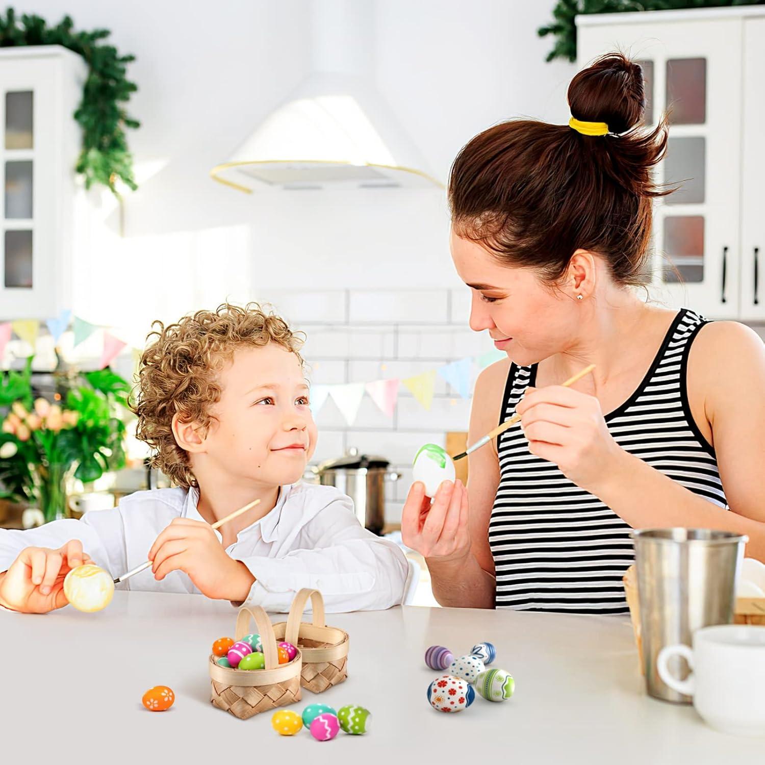 Mini Cestas de Madera Yardwe 12 Piezas 6x5 cm Decoración