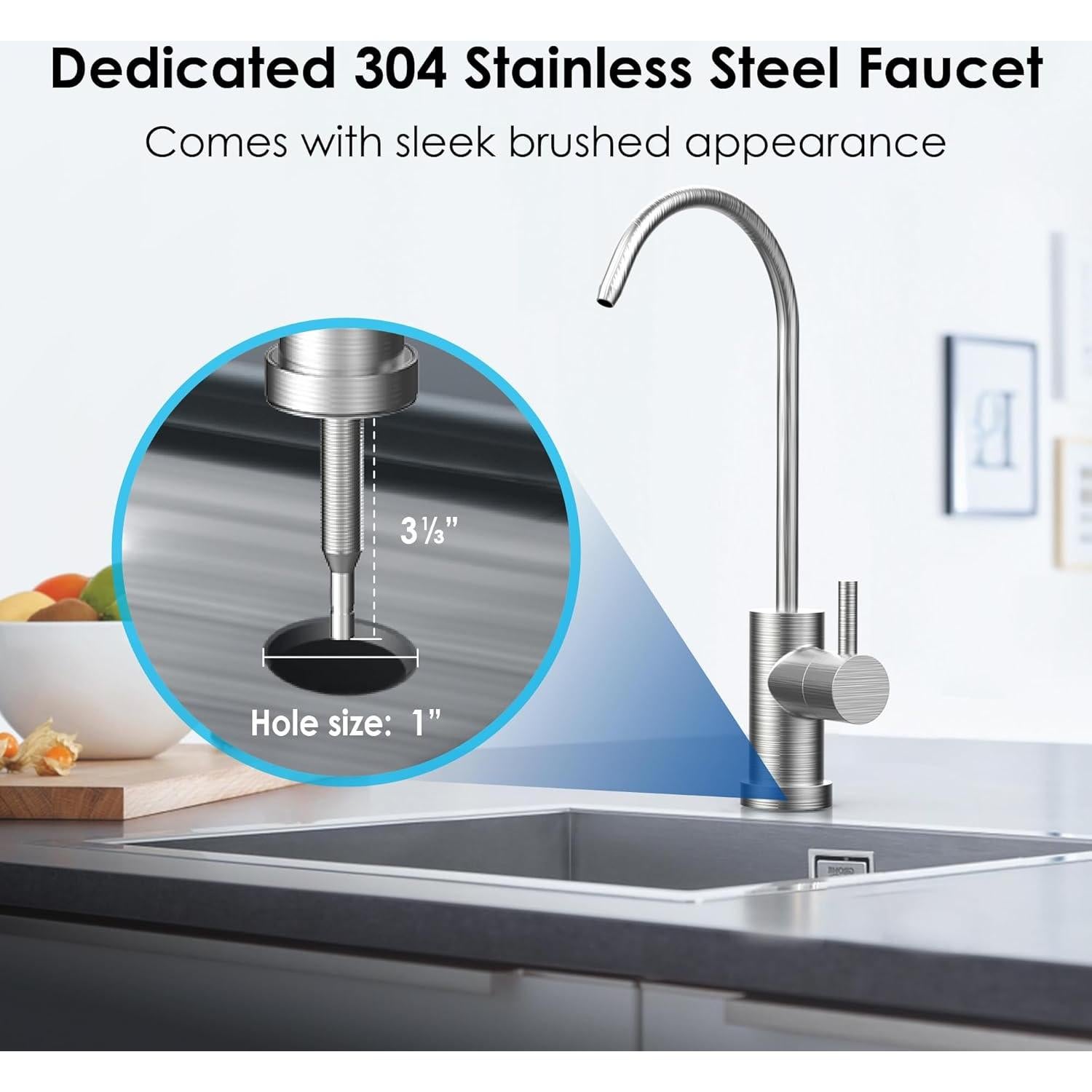 Filtro de agua bajo fregadero Waterdrop WD-10UB, reduce PFAS y plomo