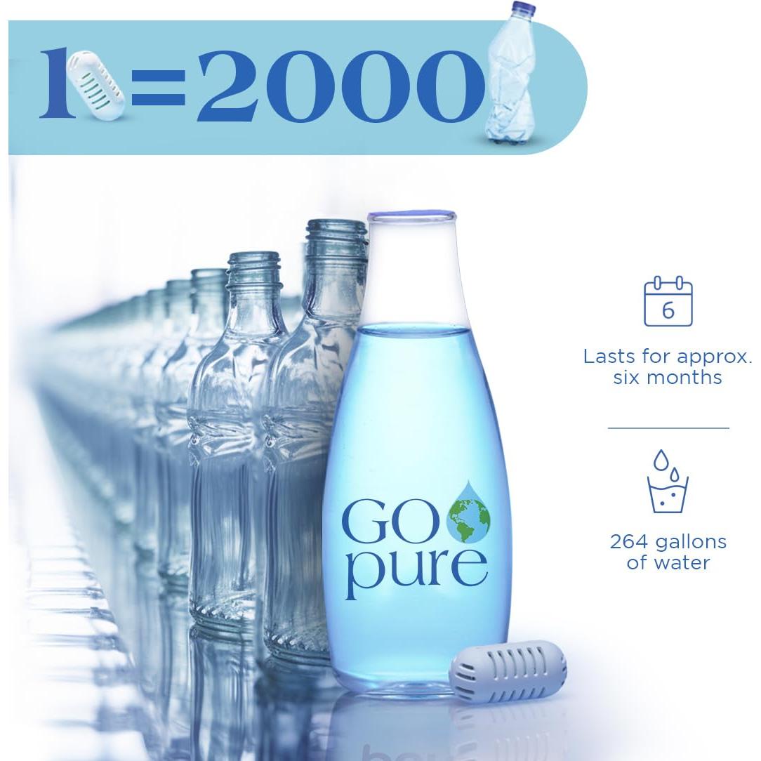 Purificador de Agua PuriBloc GOpure, Filtro Portátil 2 Piezas