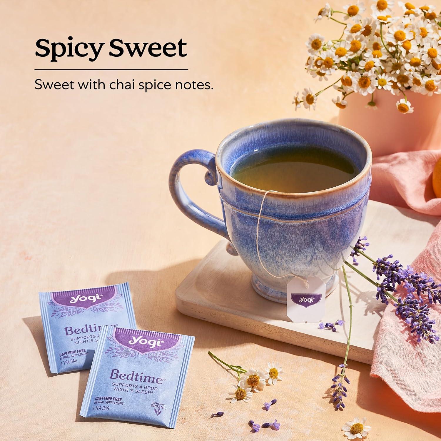 Té Yogi Hora de Dormir - 96 Bolsitas Orgánicas Sin Cafeína