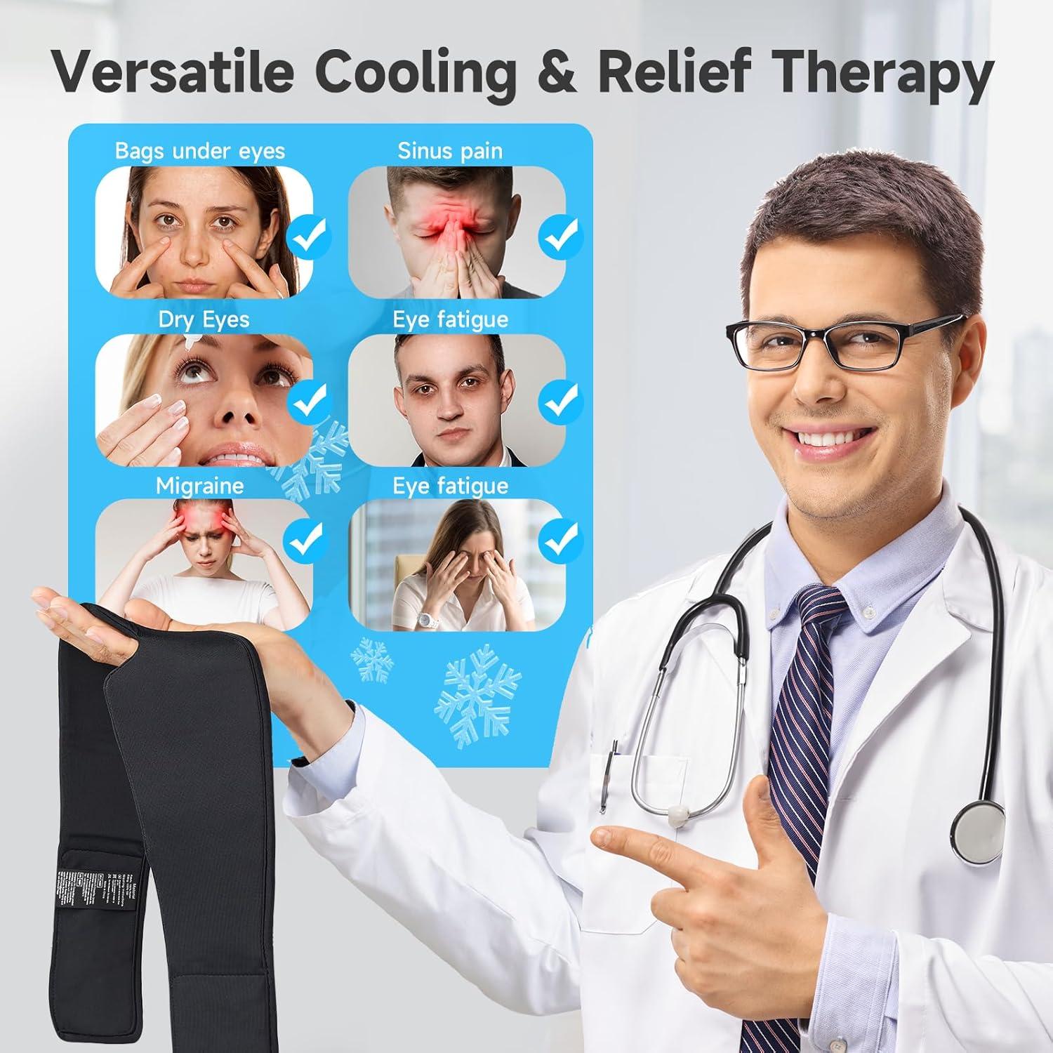 Máscara de Sueño Refrigerante Umisleep con Funda Lavable