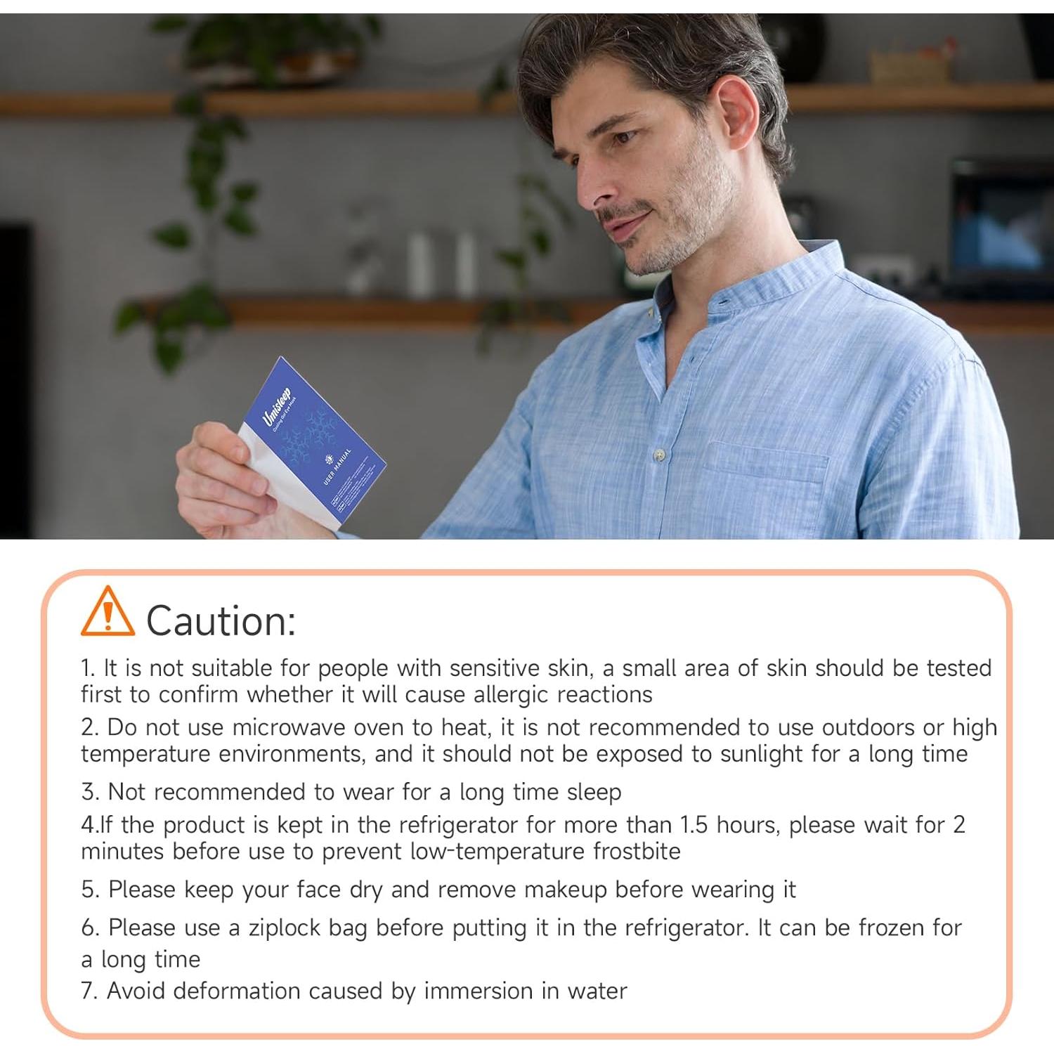 Máscara de Sueño Refrigerante Umisleep con Funda Lavable