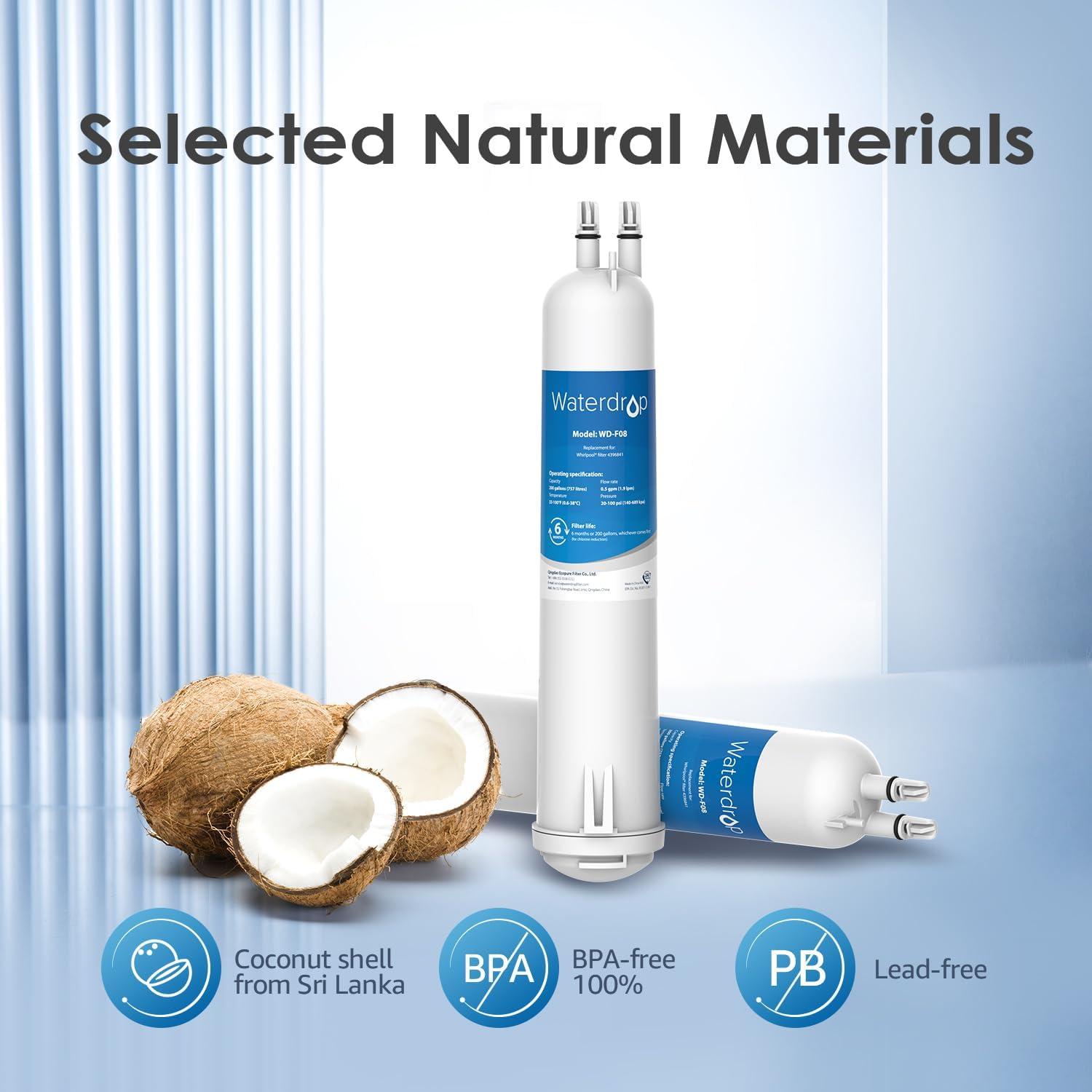 Filtro de Agua Waterdrop WD-F08 para Refrigerador - 3 Piezas