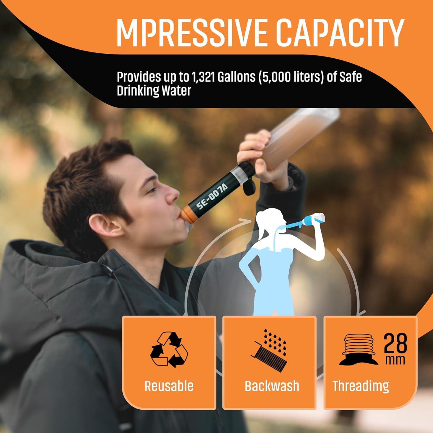 Filtro de Agua Personal SEMMERFELD 2 Pack Portátil