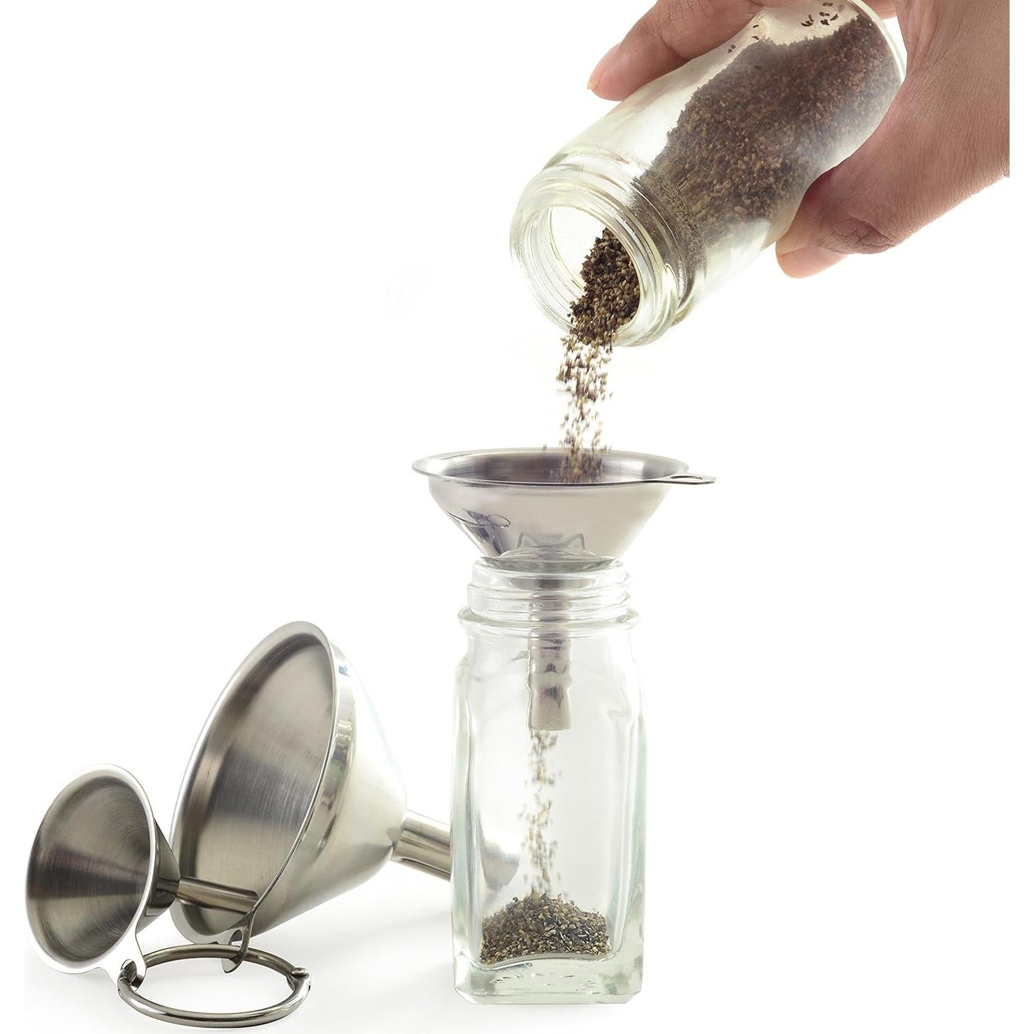 Set de 3 Embudos de Acero Inoxidable Norpro, 7cm a 3.8cm