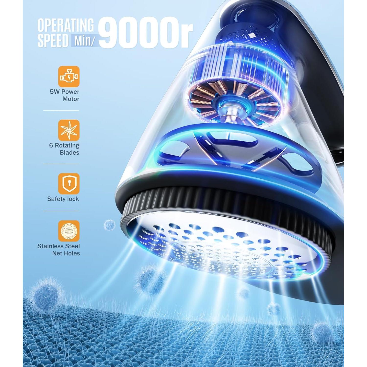 Quitapelusas Eléctrico POPCHOSE Recargable con 3 Cuchillas