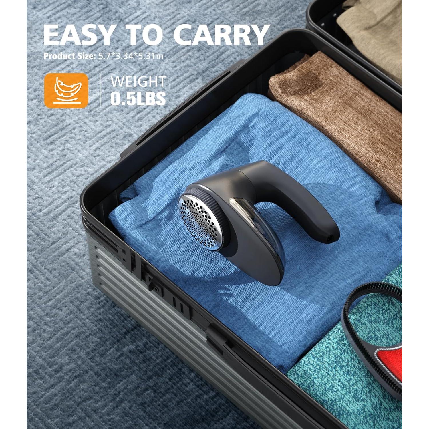 Quitapelusas Eléctrico POPCHOSE Recargable con 3 Cuchillas