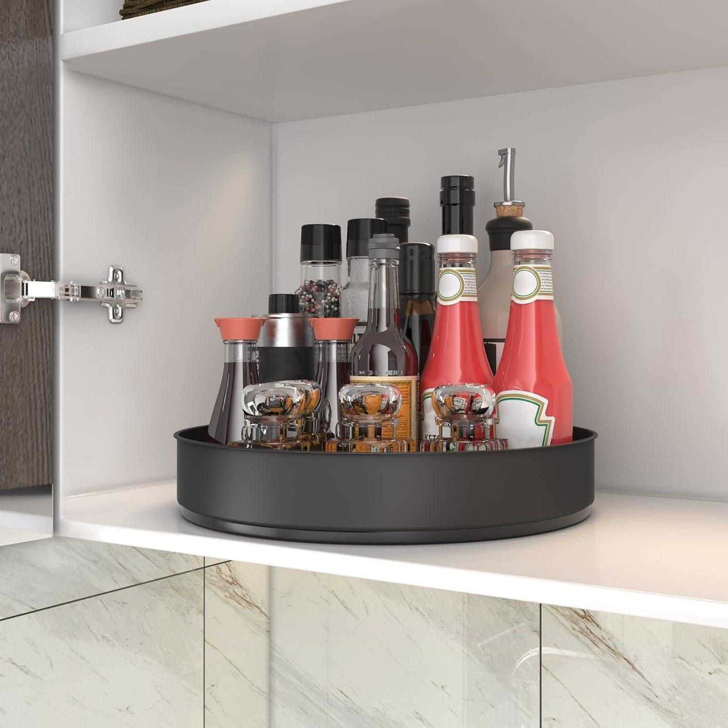 Estante Giratorio VAEHOLD de Acero Inoxidable 19 cm Negro