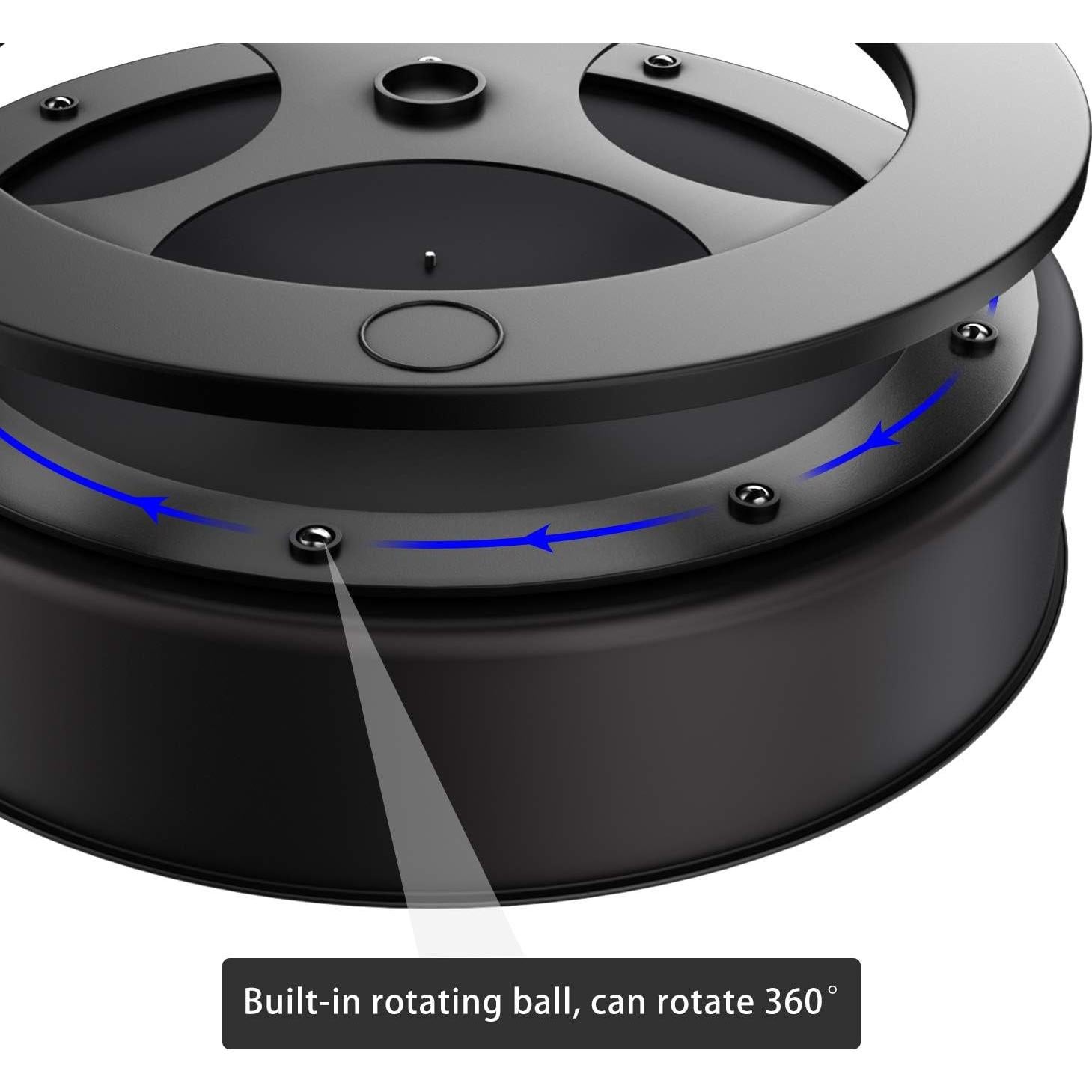 Estante Giratorio VAEHOLD de Acero Inoxidable 19 cm Negro