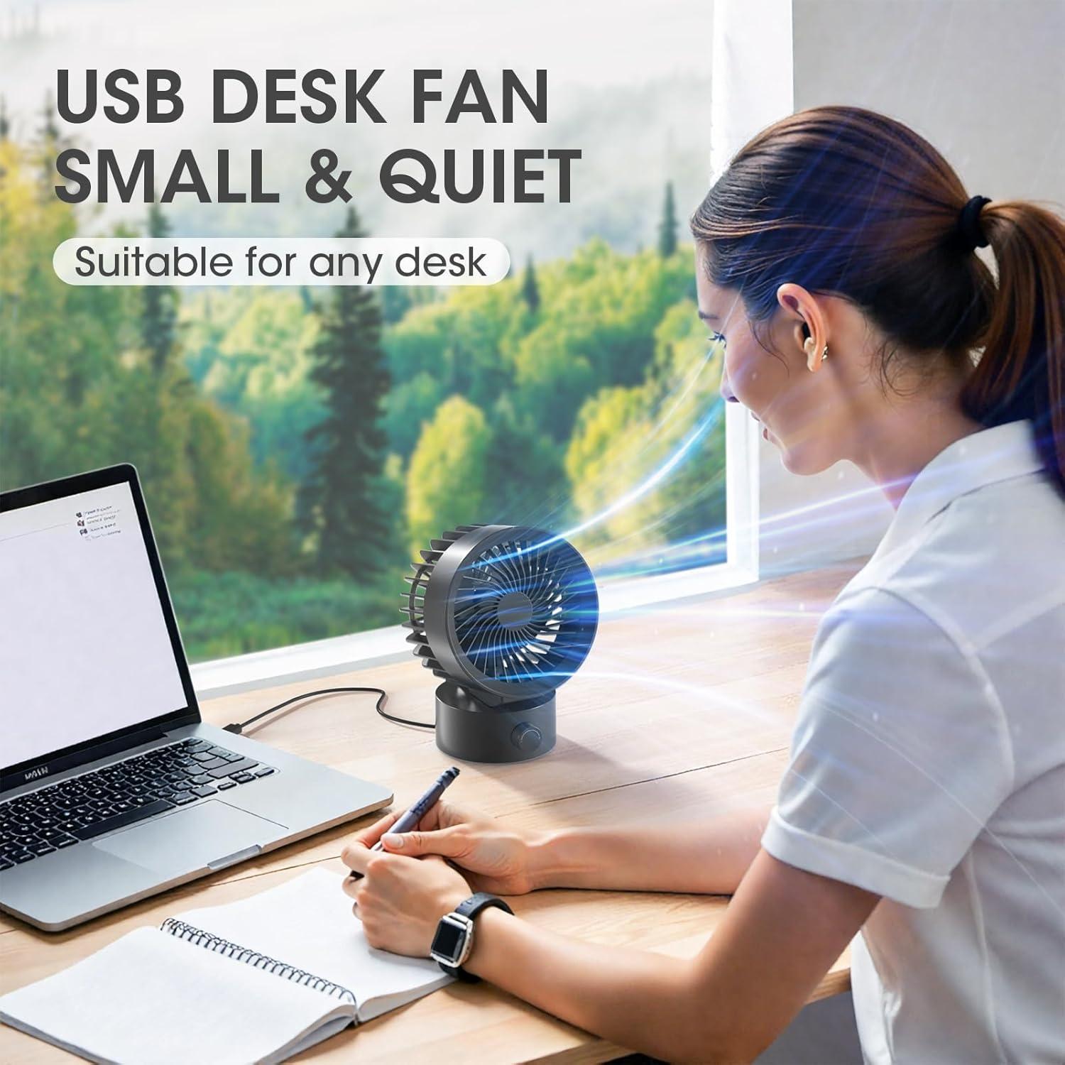 Ventilador de Escritorio USB KinYiLO LLD-F87 Silencioso 5W