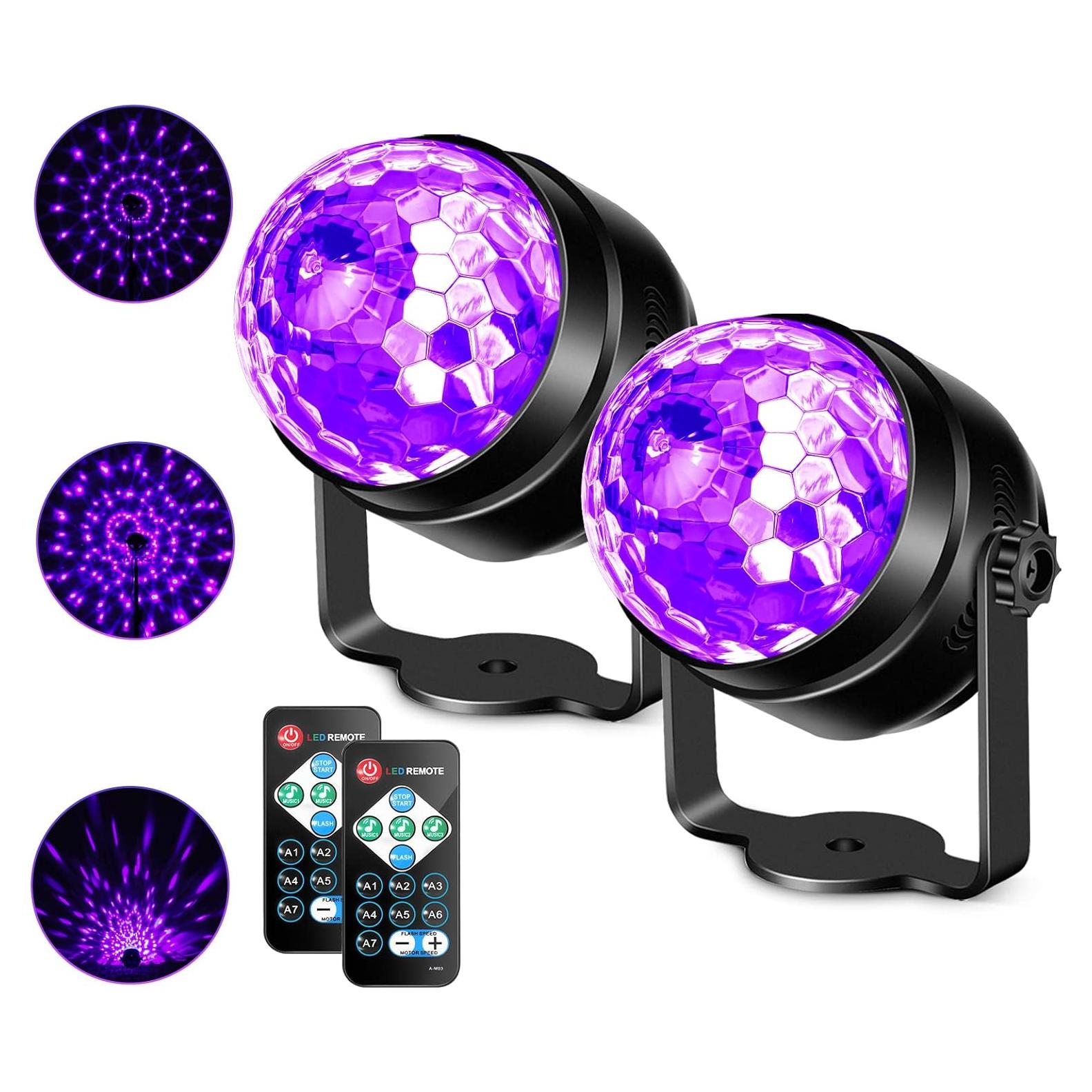 Luces UV Litake 6W Estroboscópicas con Control Remoto