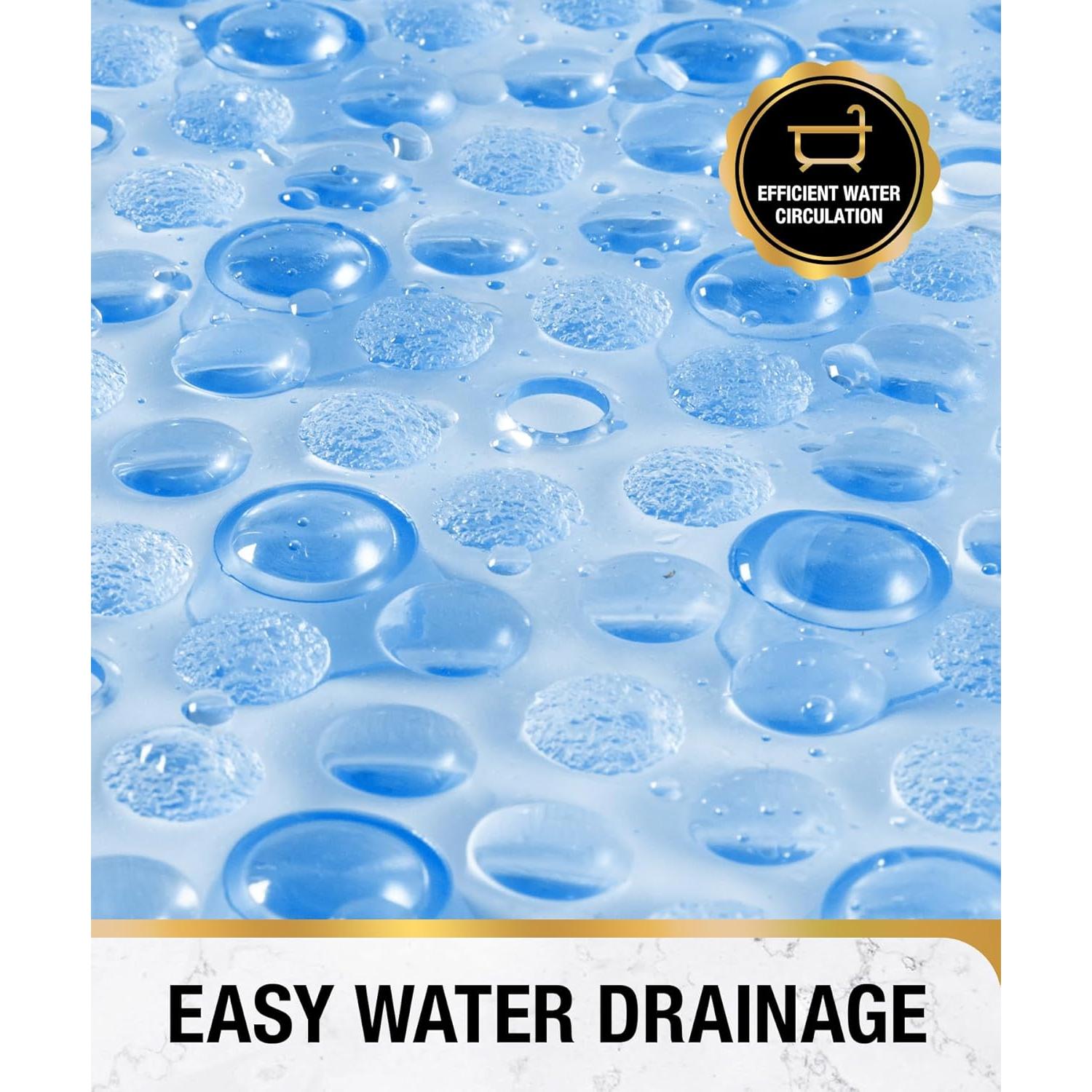 Alfombrilla Antideslizante Ovalada HITSLAM 68.6x38.1 cm Azul