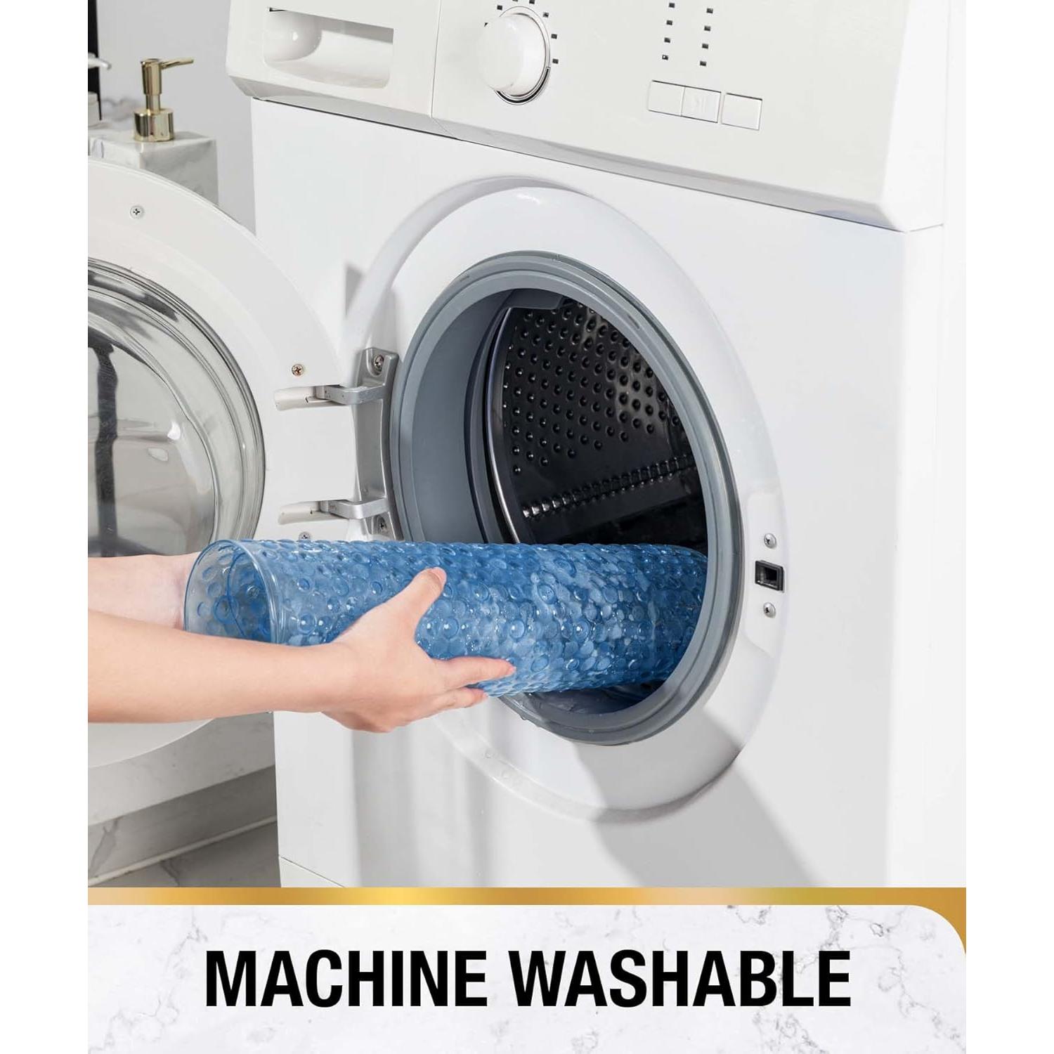 Alfombrilla Antideslizante Ovalada HITSLAM 68.6x38.1 cm Azul