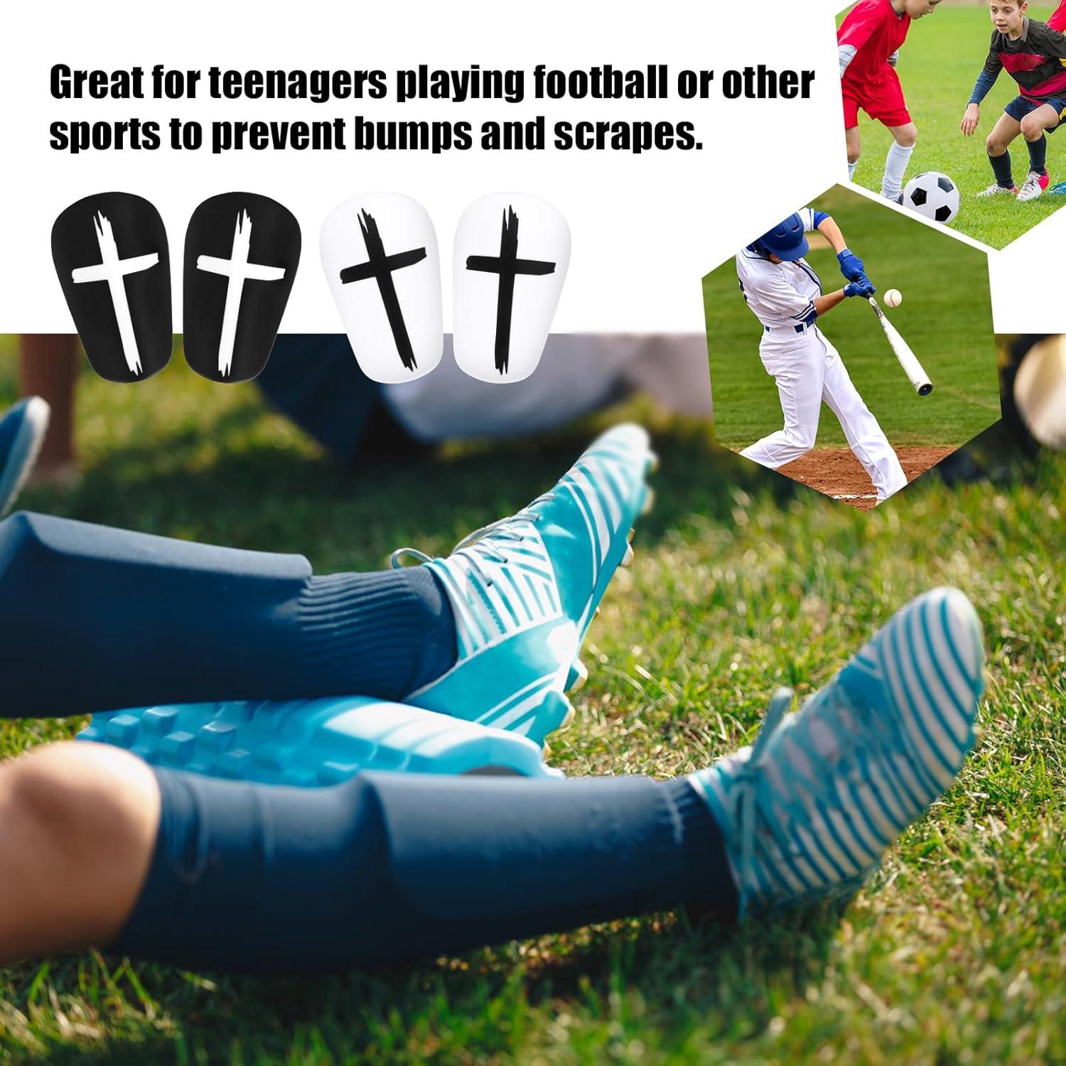 2 Pares de Espinilleras de Fútbol NQEUEPN Mini 8x5 cm