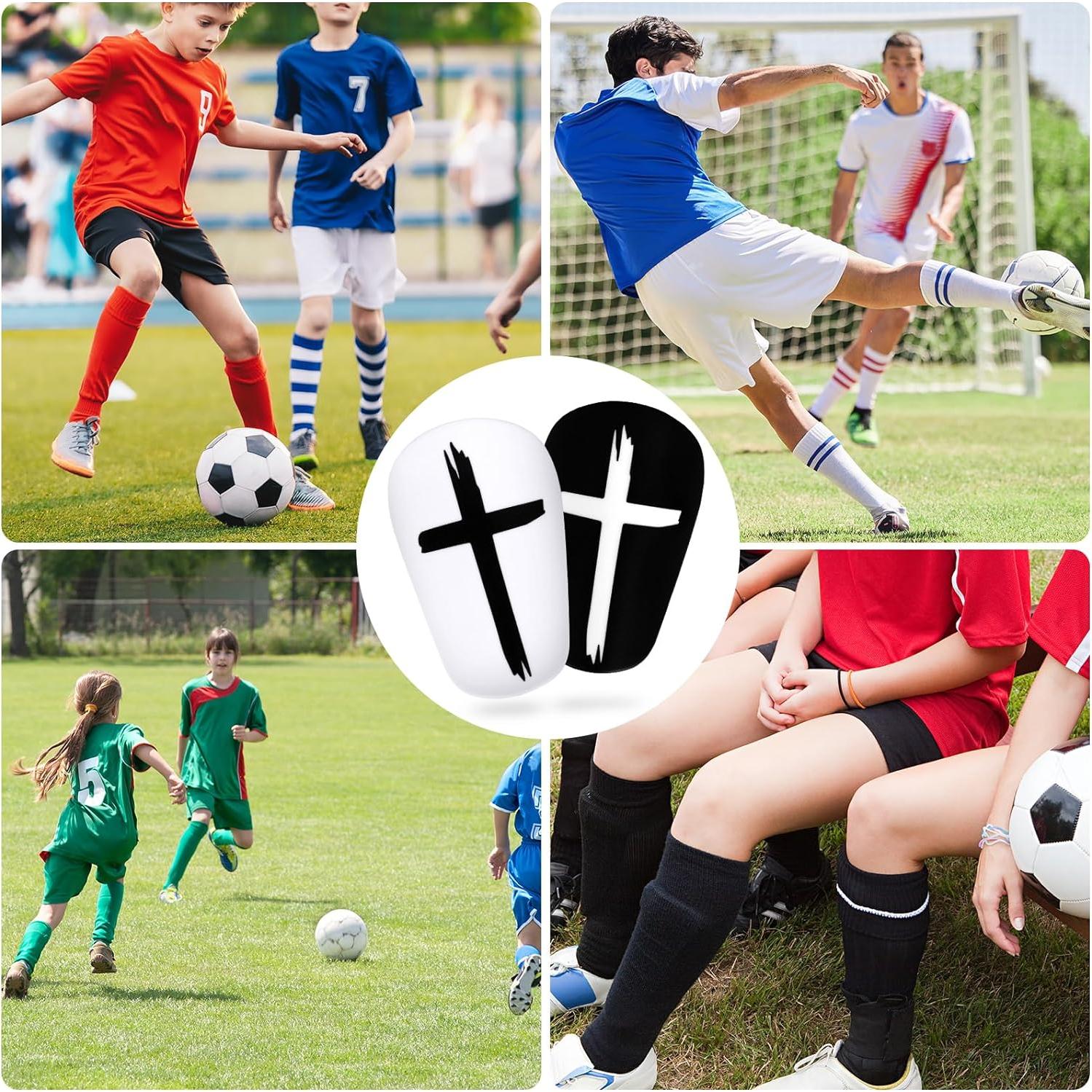 2 Pares de Espinilleras de Fútbol NQEUEPN Mini 8x5 cm