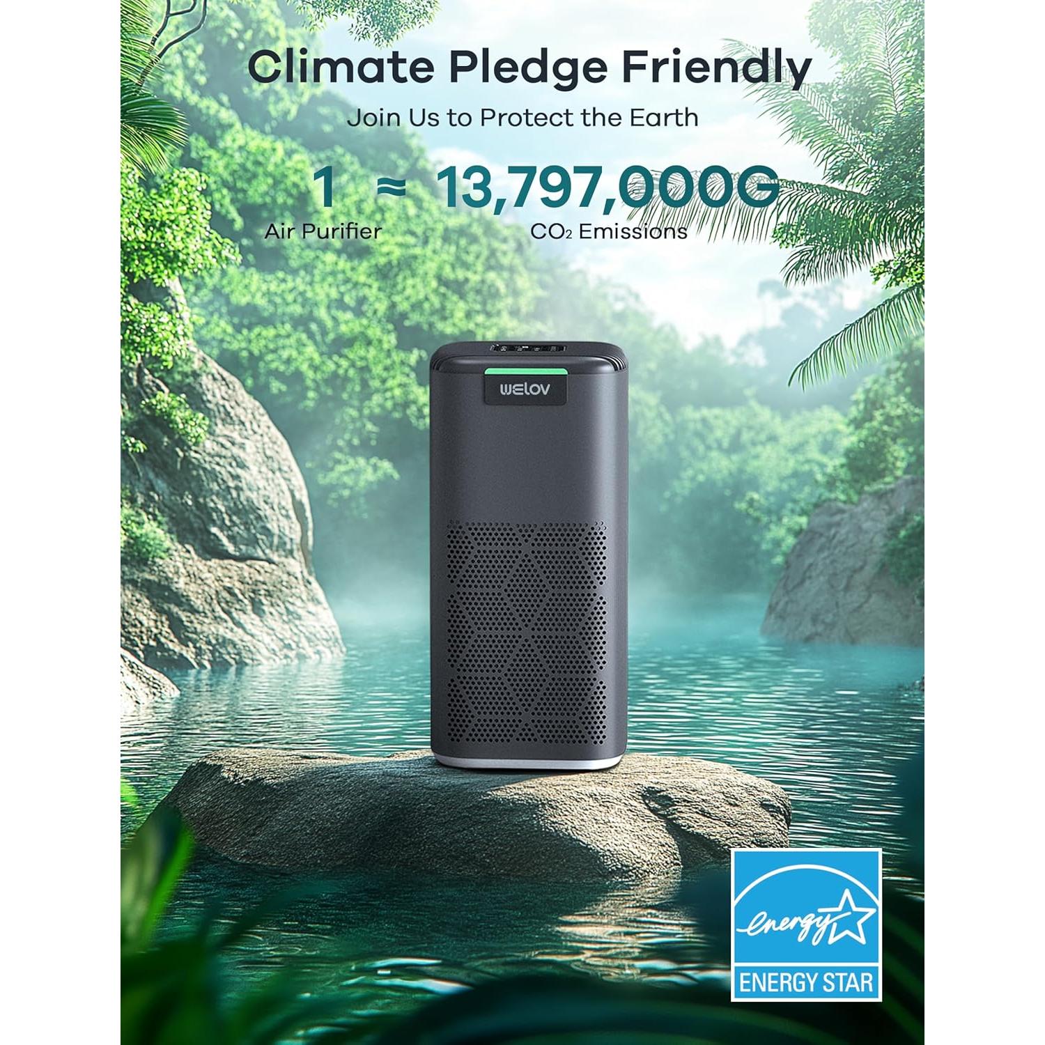 Purificador de Aire Inteligente WELOV P200 Max 146.79 m² HEPA