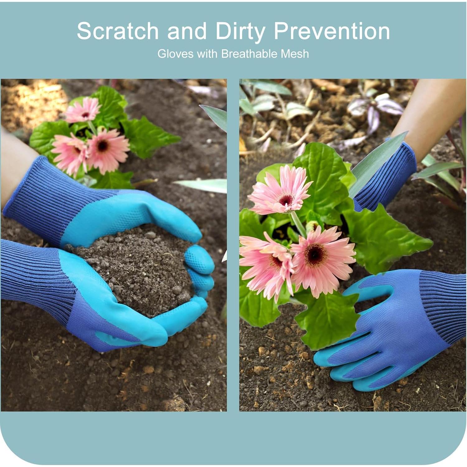 Juego de Herramientas de Jardín Kynup 7 Piezas Acero Inoxidable