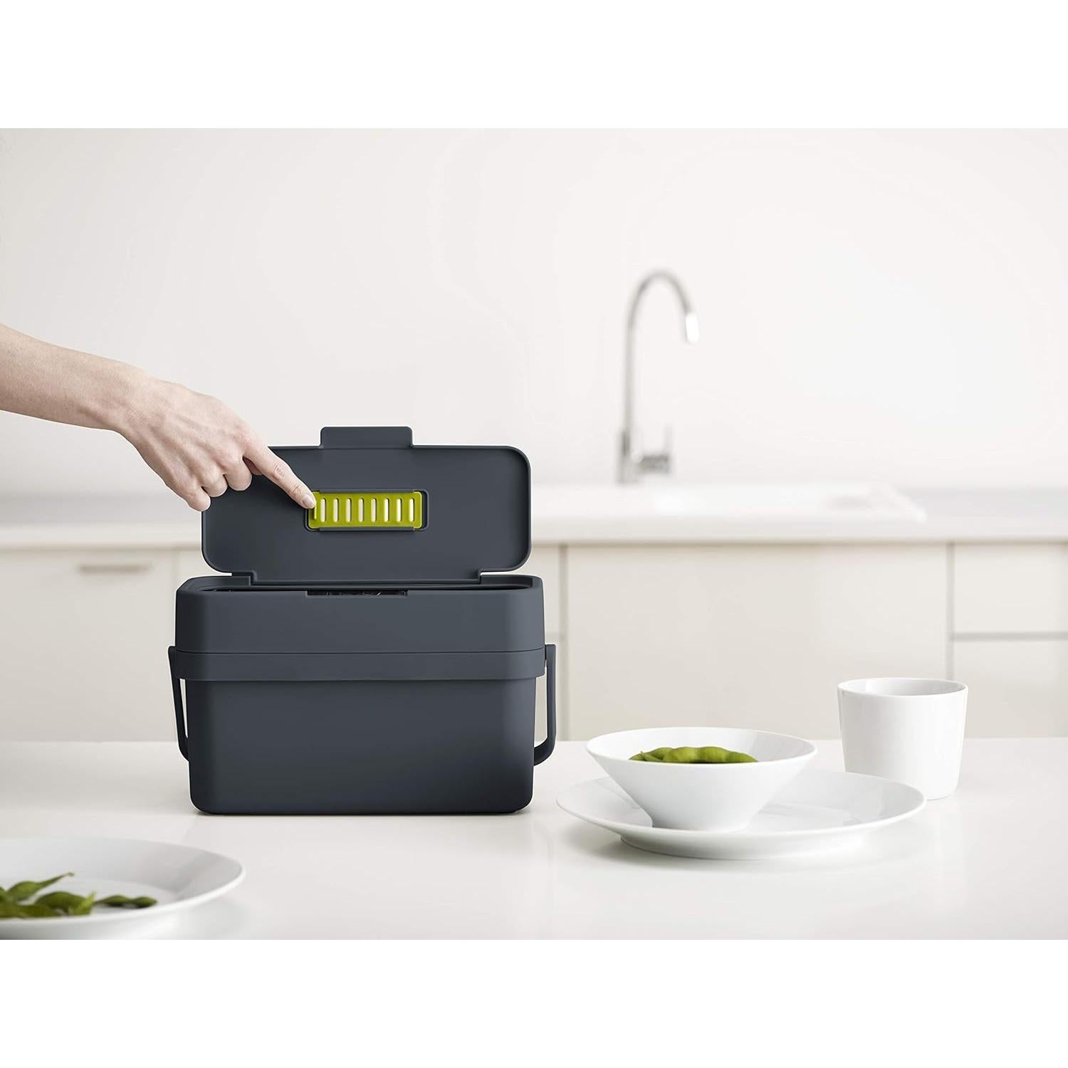 Caddy de Residuos Alimentarios Joseph Joseph 4L Montable Grafito
