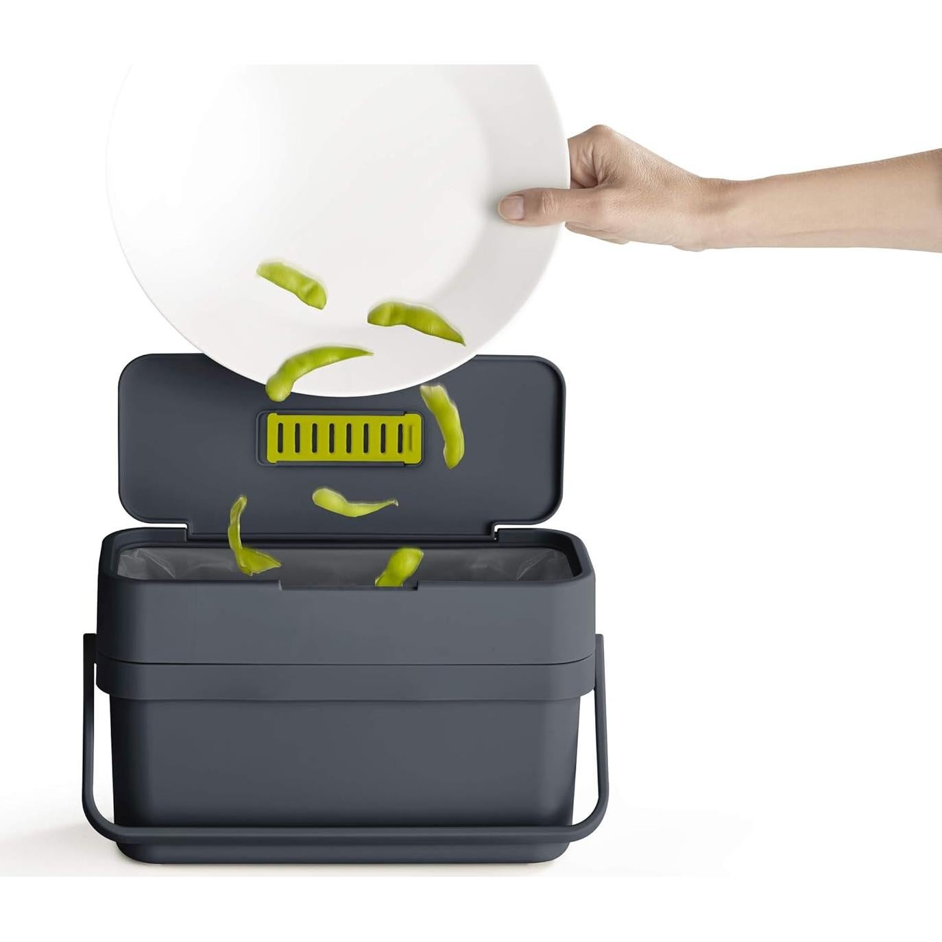 Caddy de Residuos Alimentarios Joseph Joseph 4L Montable Grafito