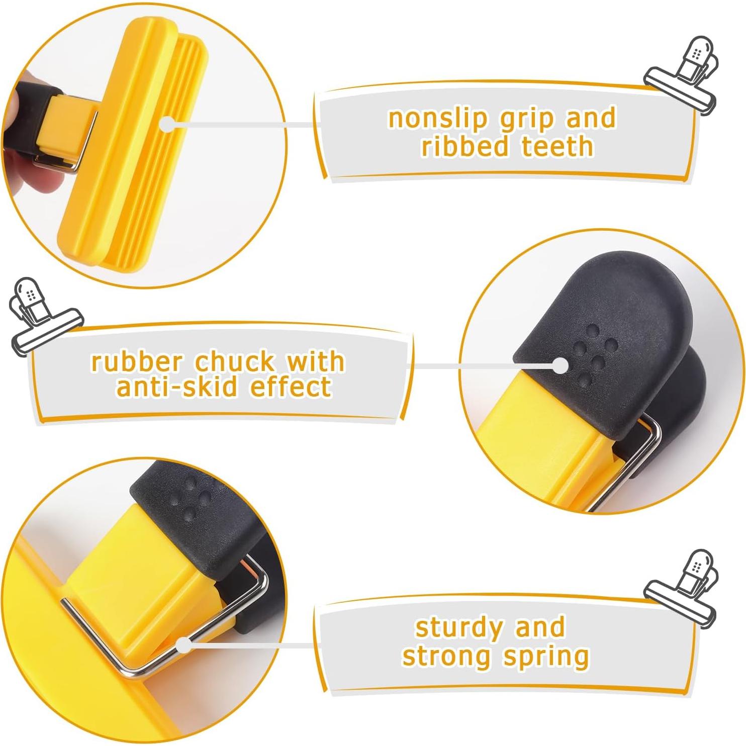 Clips para Bolsas Tamaki 6 Piezas PVC 7.6 x 6.4 cm Color Variado