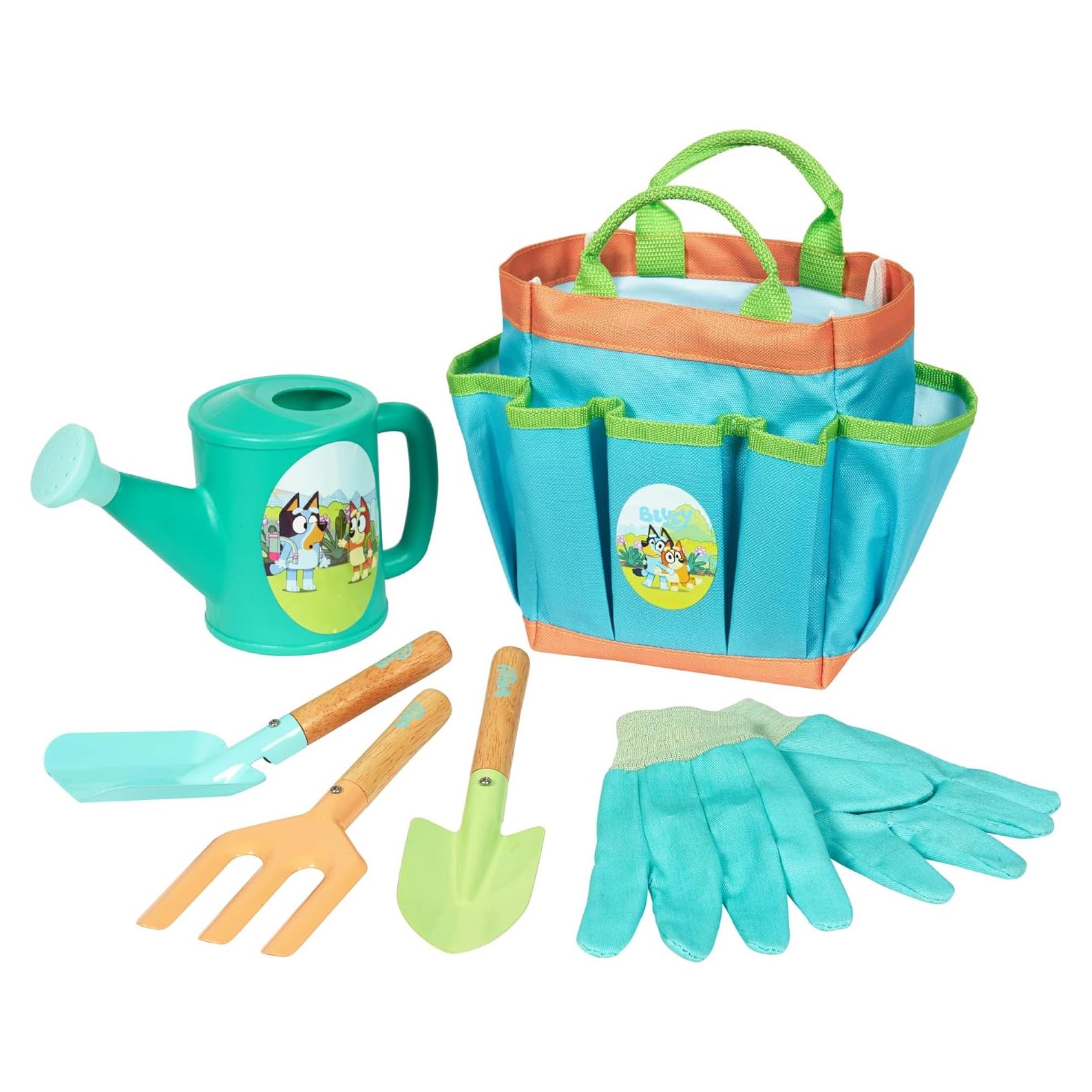 Set de Jardinería Bluey para Niños | Incluye Regadera y Guantes