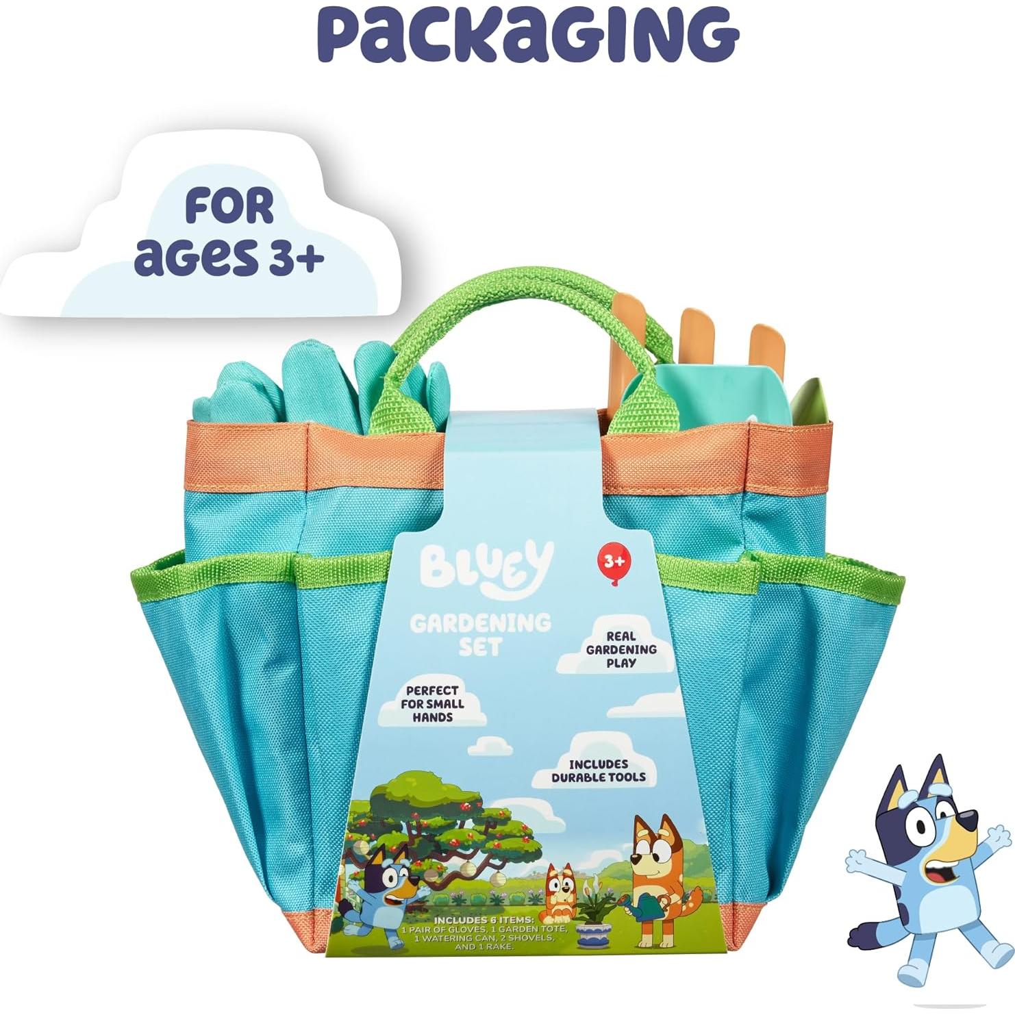 Set de Jardinería Bluey para Niños | Incluye Regadera y Guantes