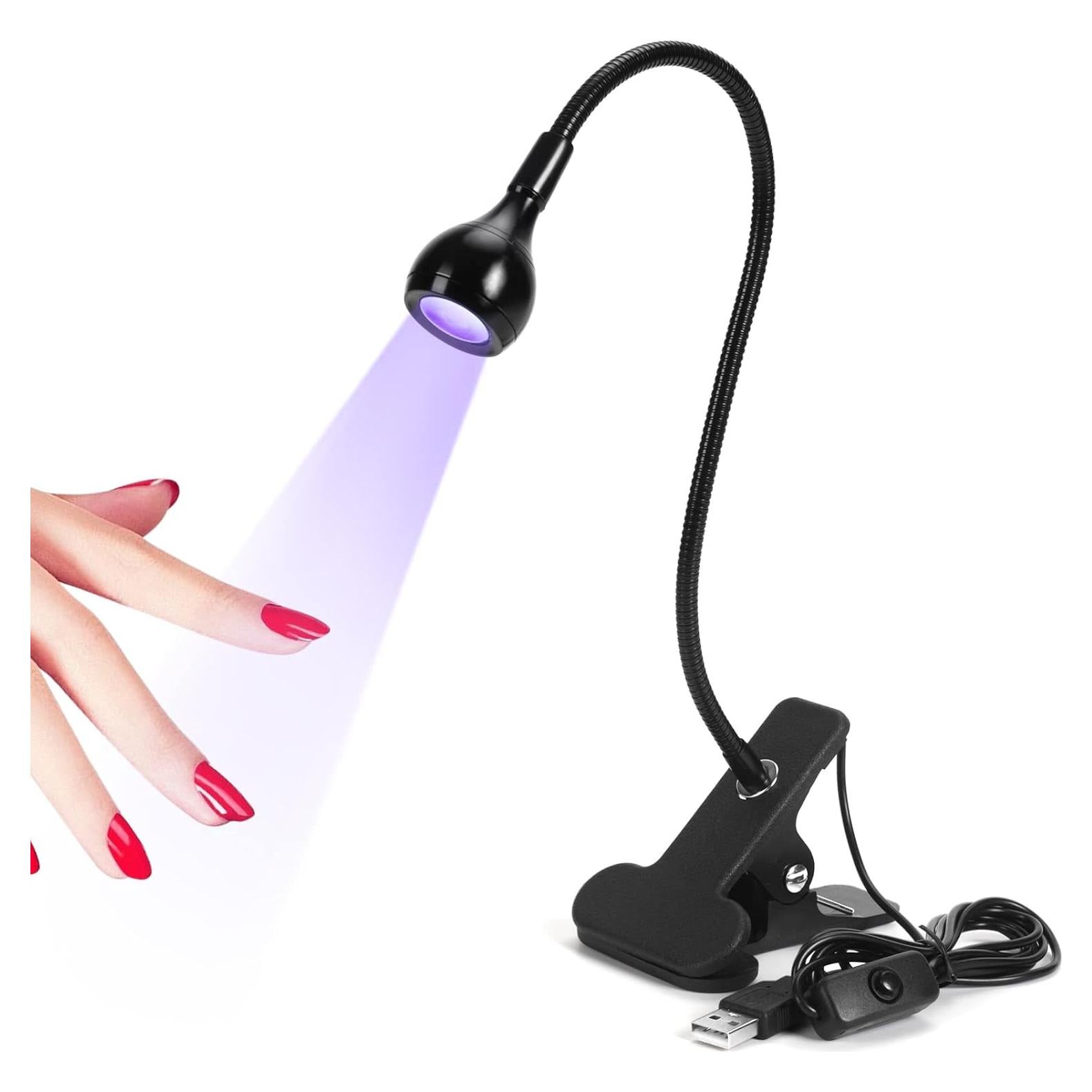 Lámpara UV LED Saviland Mini para Uñas con Clip Ajustable