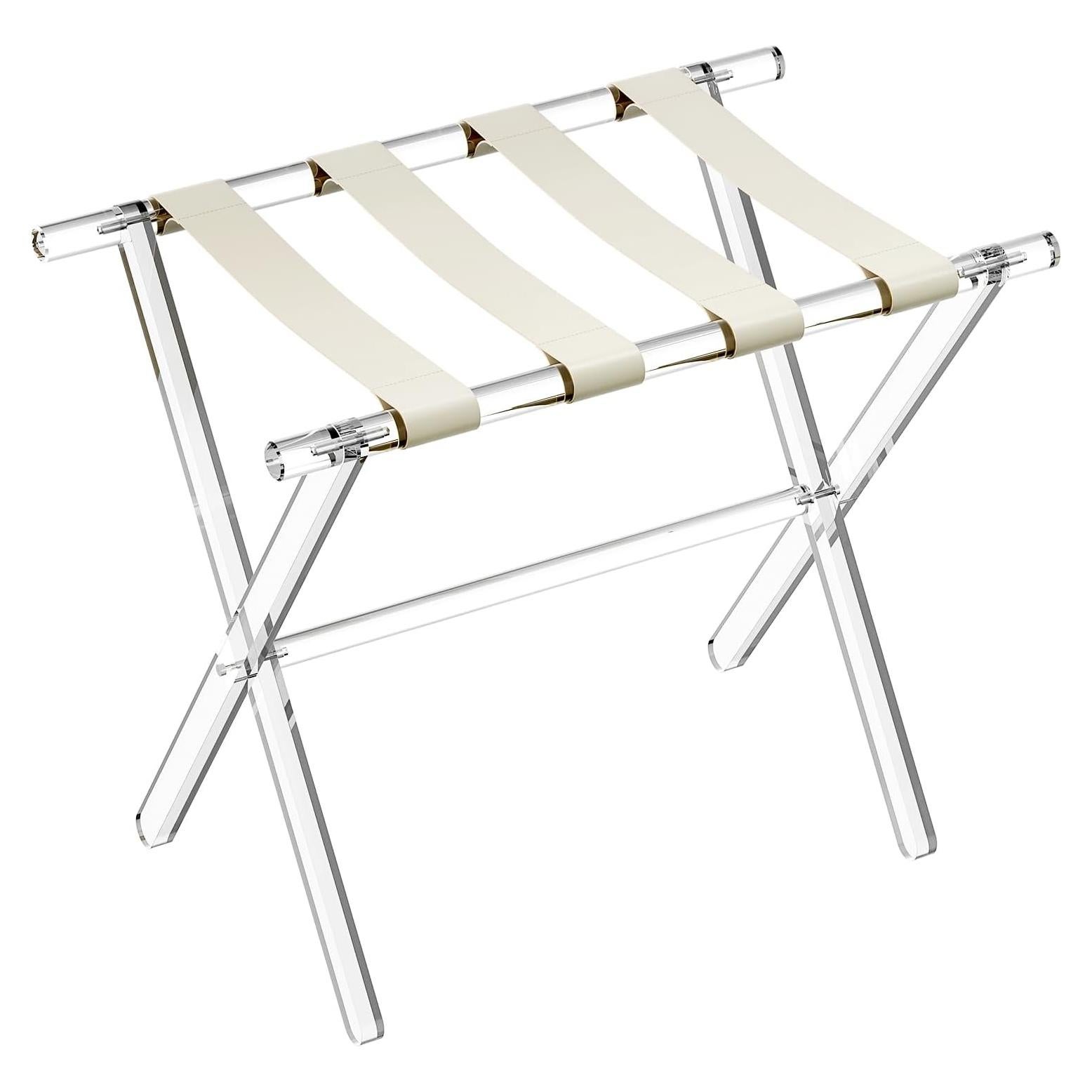 Soporte de Equipaje Acrílico Sumerflos Plegable 45.36 kg Beige