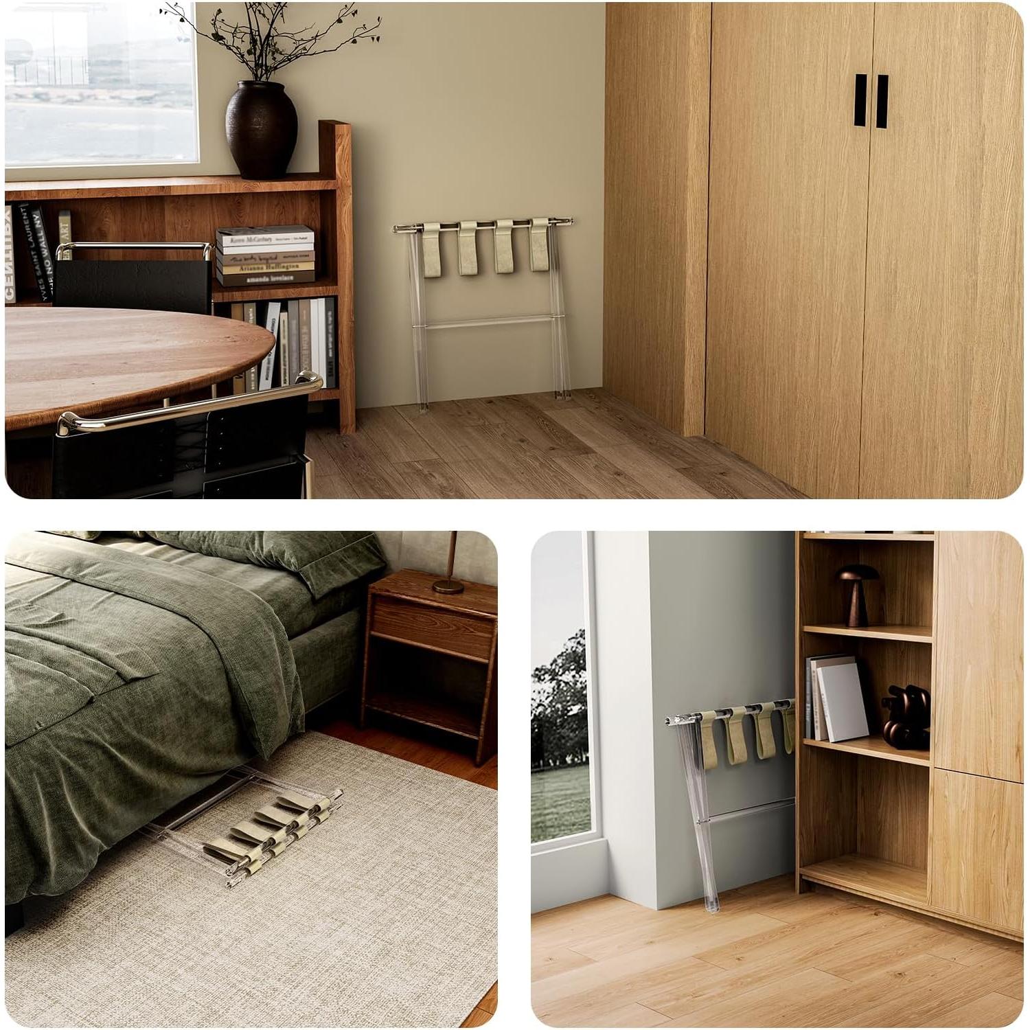 Soporte de Equipaje Acrílico Sumerflos Plegable 45.36 kg Beige