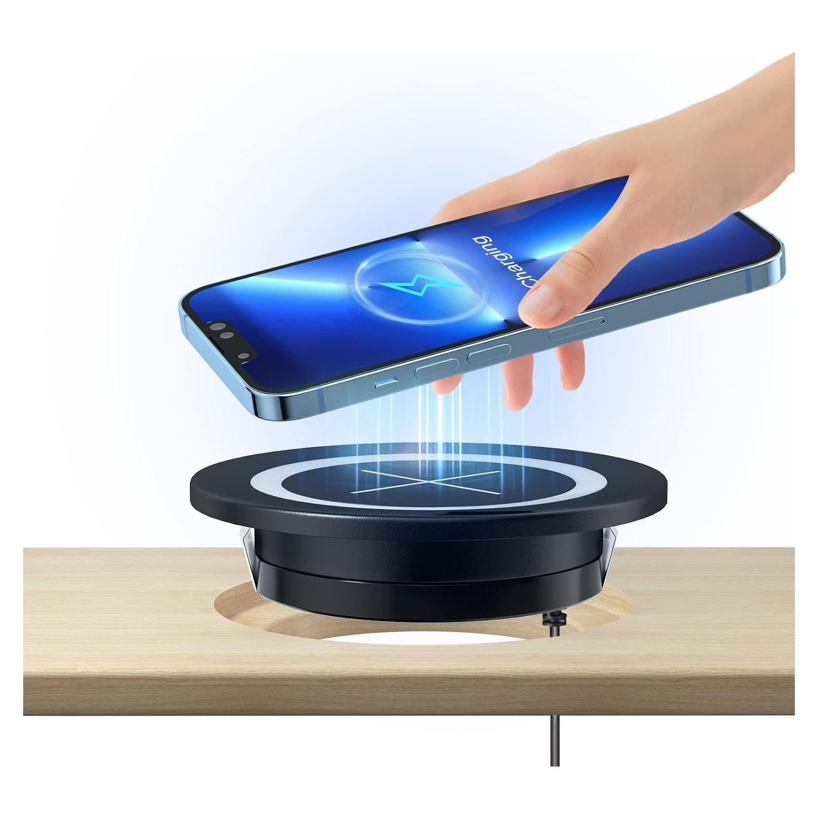 Cargador Inalámbrico de Escritorio JE Hacerlo Simple 15W Negro