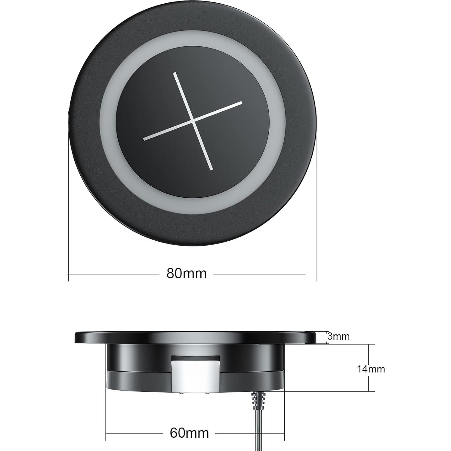 Cargador Inalámbrico de Escritorio JE Hacerlo Simple 15W Negro