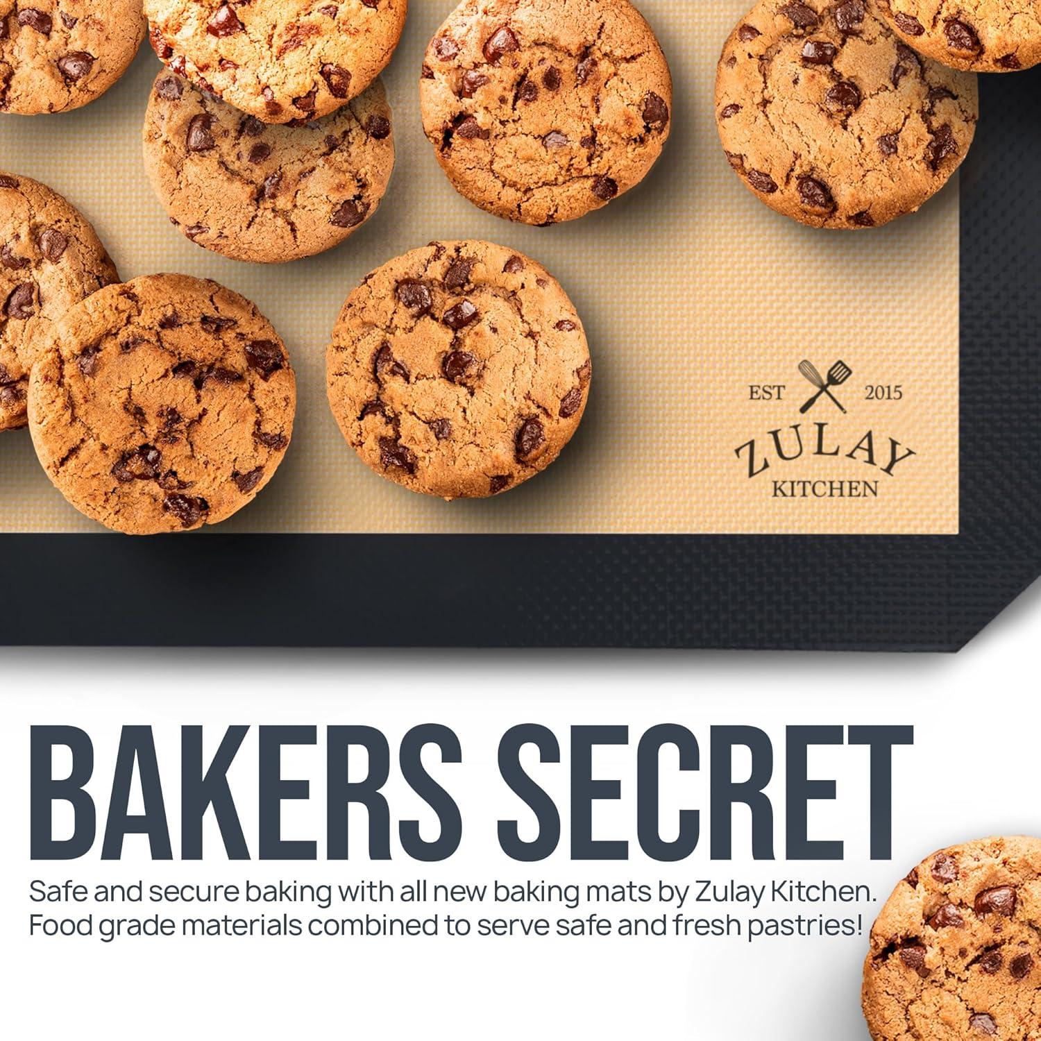 Tapetes de Silicona para Hornear Zulay Kitchen 2-Pack 41.9x29.5cm