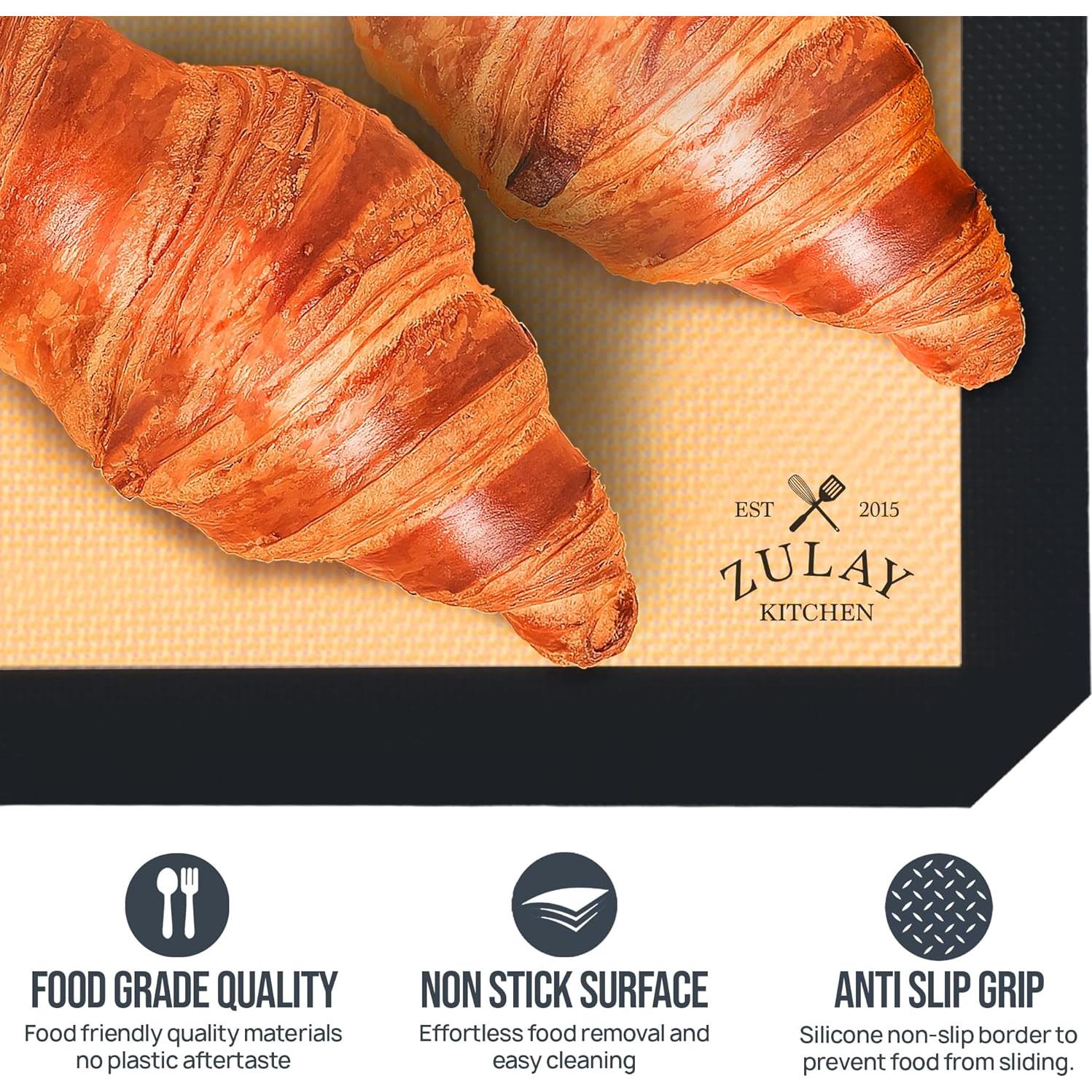 Tapetes de Silicona para Hornear Zulay Kitchen 2-Pack 41.9x29.5cm