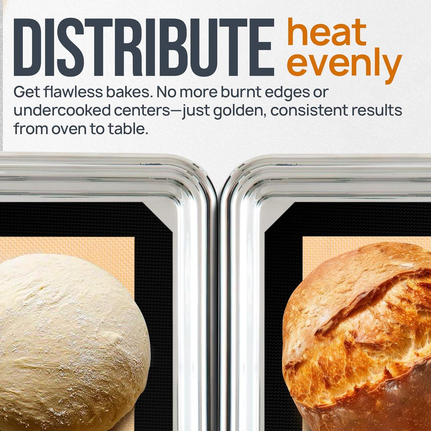 Tapetes de Silicona para Hornear Zulay Kitchen 2-Pack 41.9x29.5cm