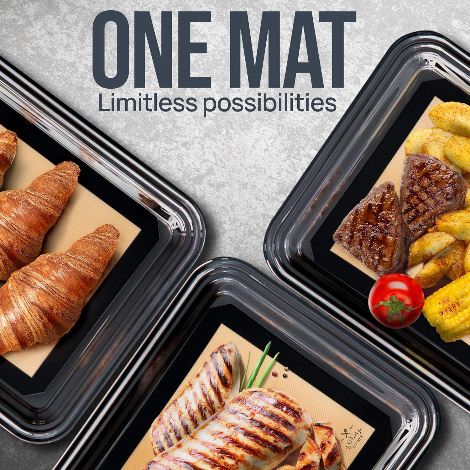 Tapetes de Silicona para Hornear Zulay Kitchen 2-Pack 41.9x29.5cm