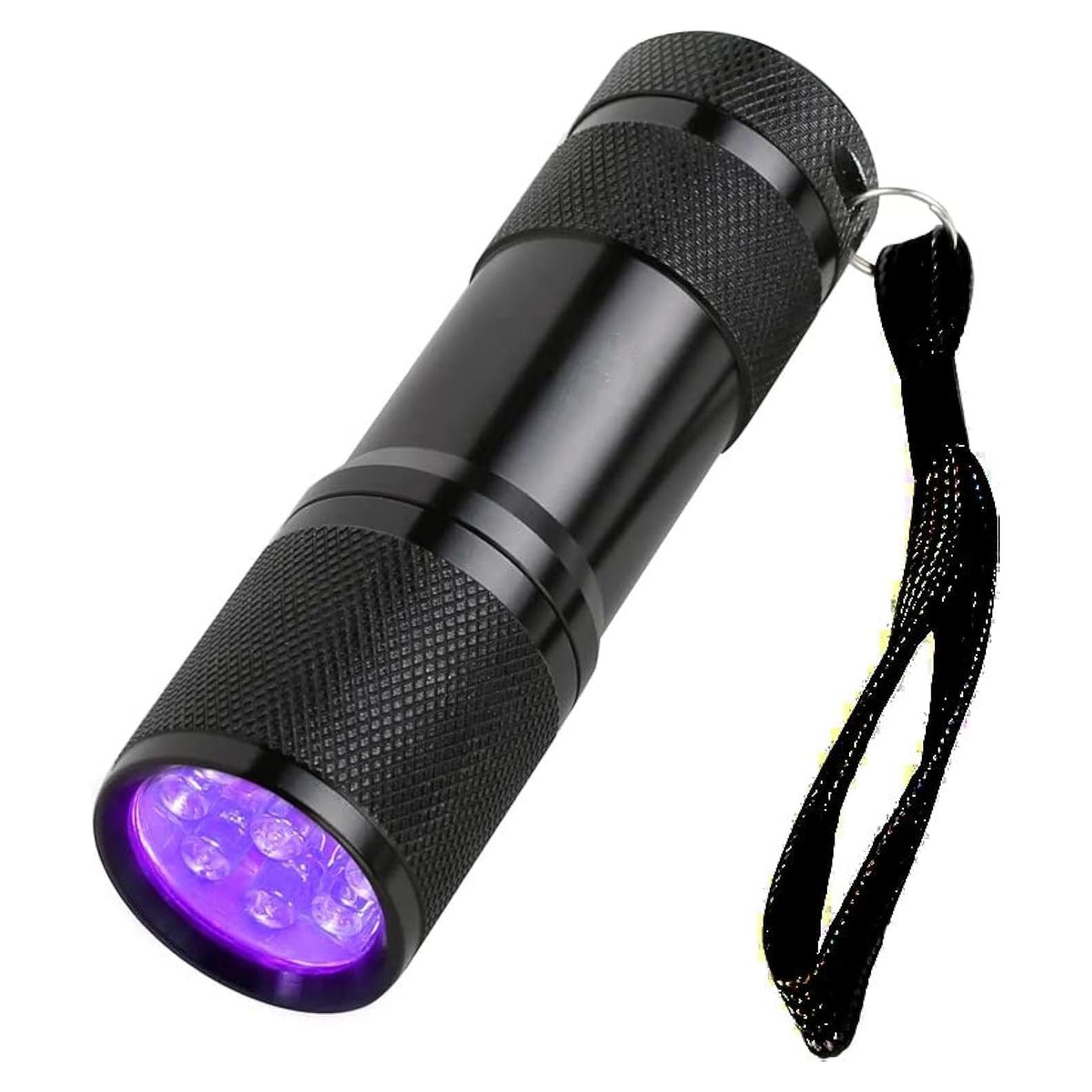Linterna UV SLTG2020 12 LED Luz Negra 395 nm Compacta