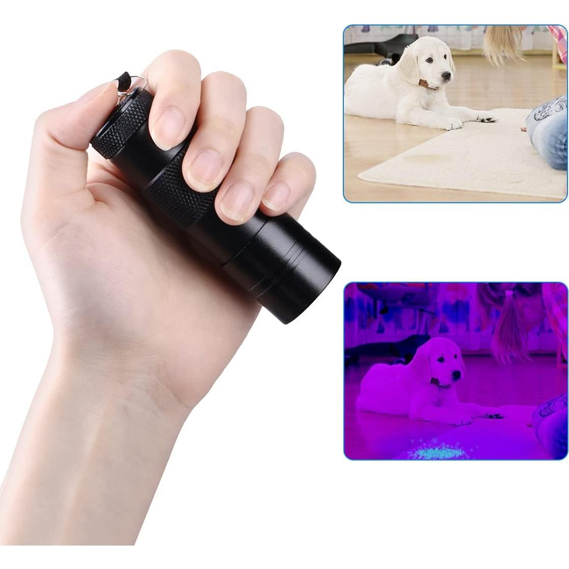 Linterna UV SLTG2020 12 LED Luz Negra 395 nm Compacta