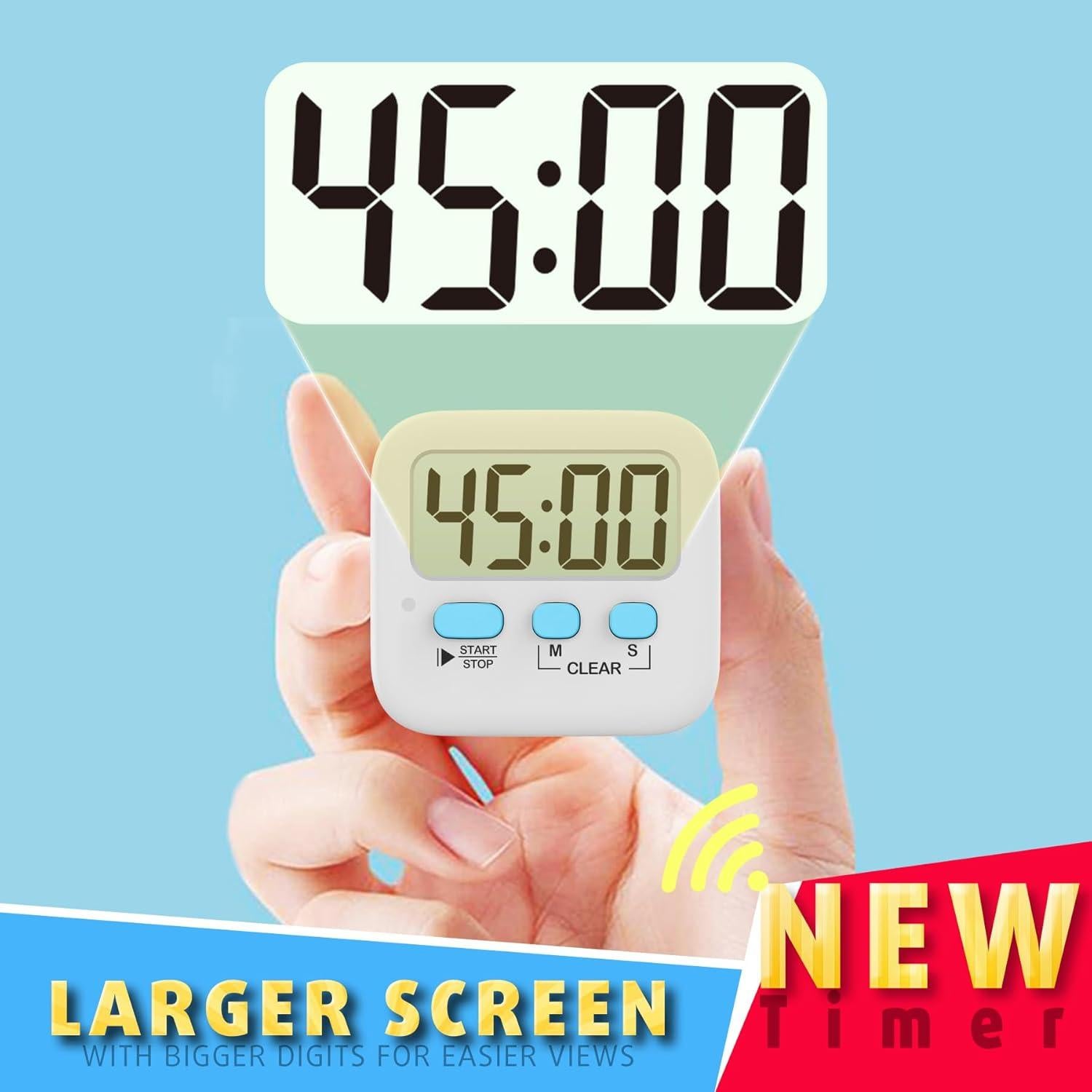 Temporizador Digital Antonki 2 Pack - Cocina y Aula, 99 min