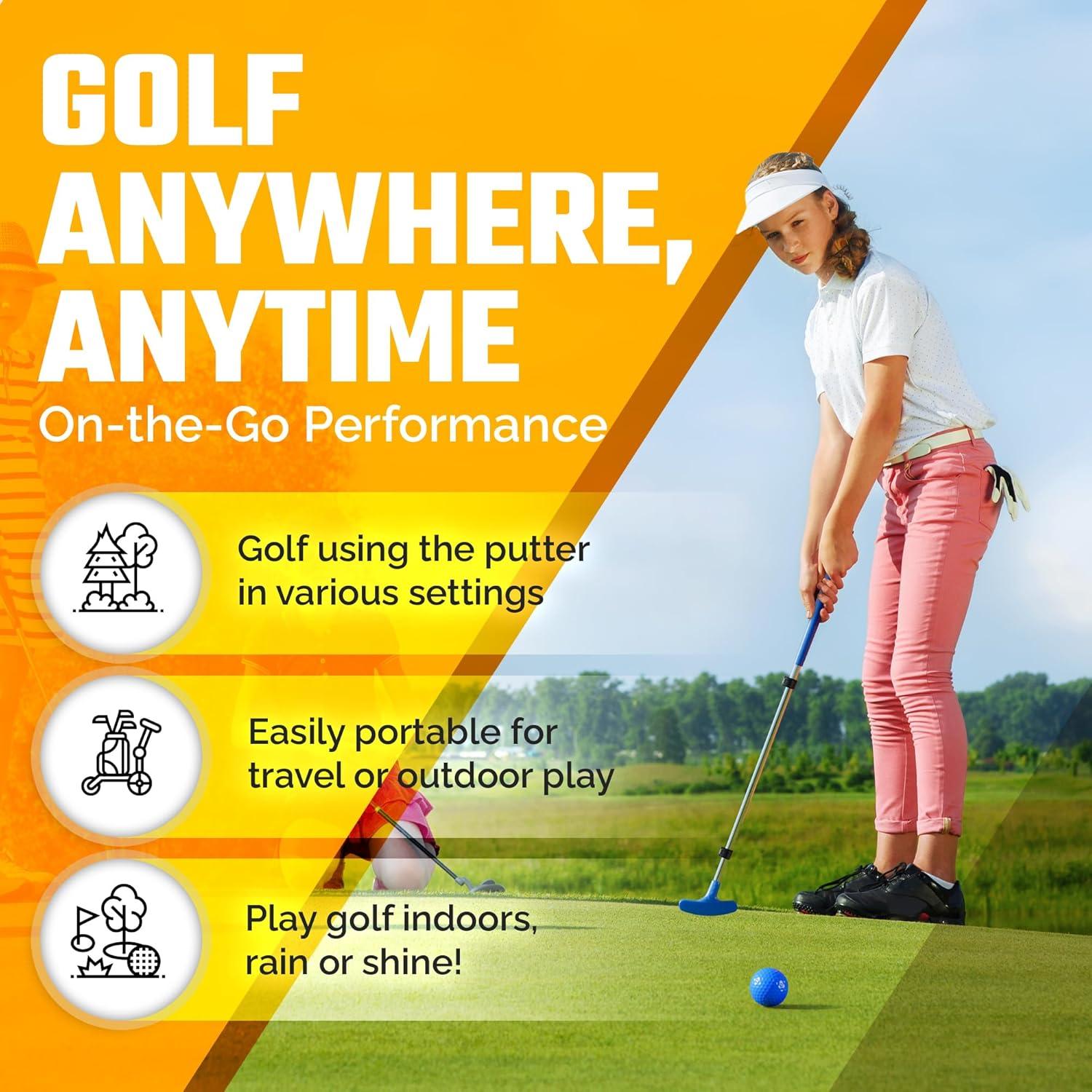 Putter Ajustable Go For It Golf NewBlue para Niños