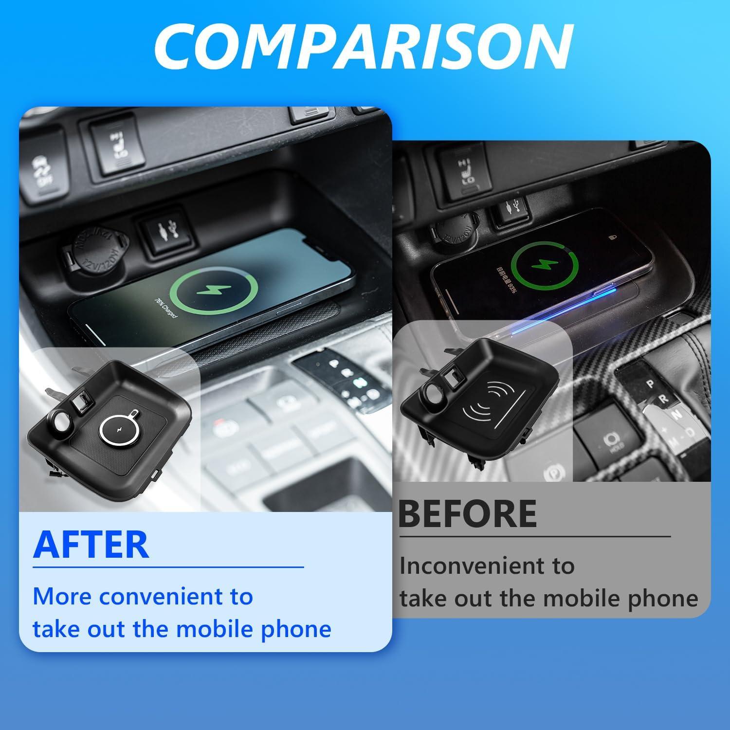 Cargador Inalámbrico para Auto Xipoo TWC-00 15W Compatible Toyota RAV4 2019-2025