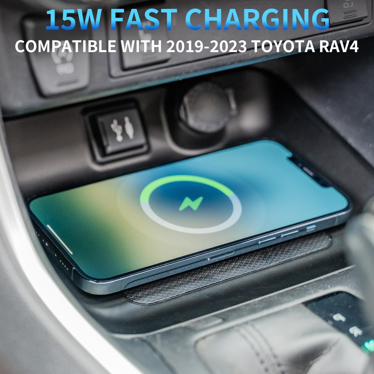 Cargador Inalámbrico para Auto Xipoo TWC-00 15W Compatible Toyota RAV4 2019-2025