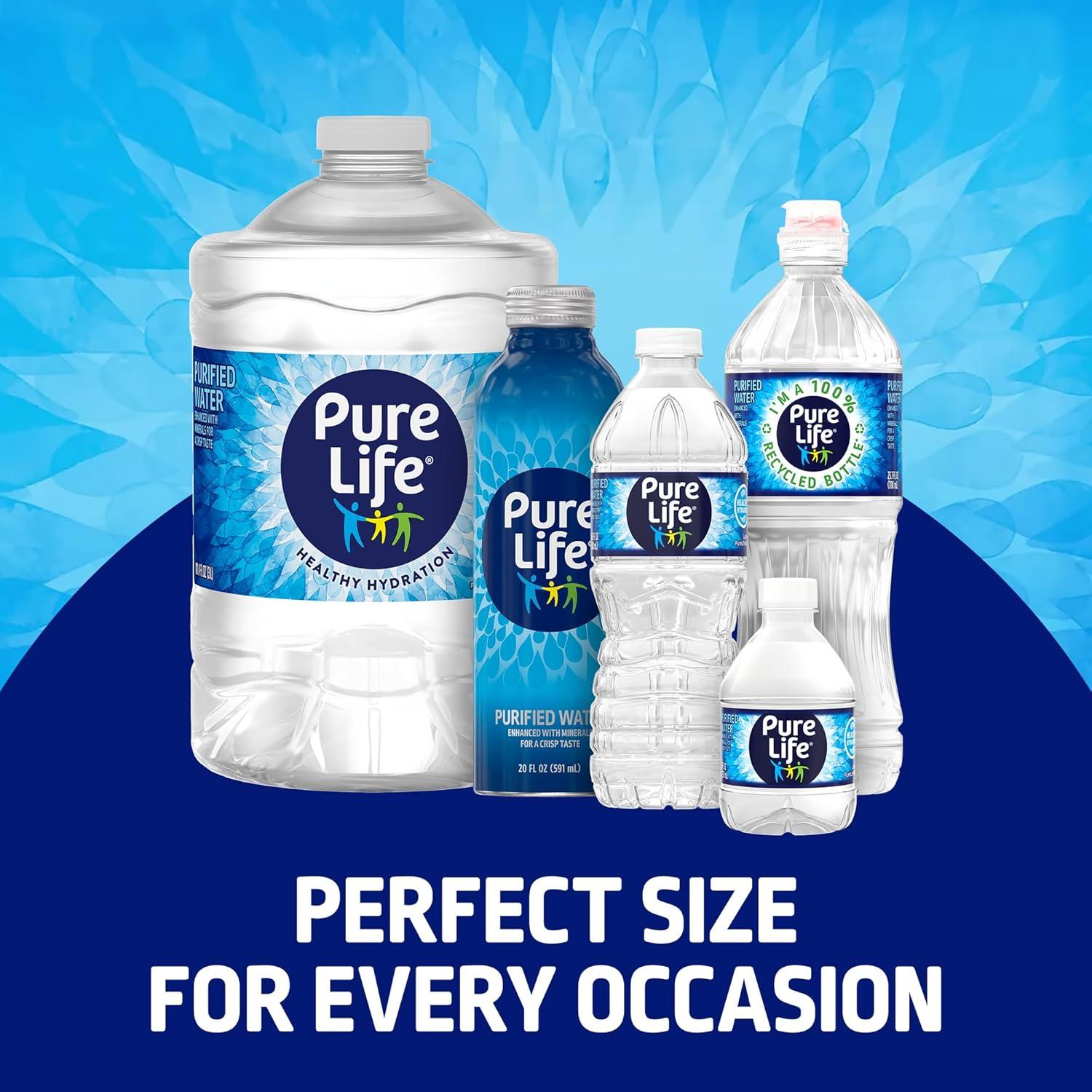 Agua Purificada Pure Life 24 Botellas 240 ml Sabor Fresco